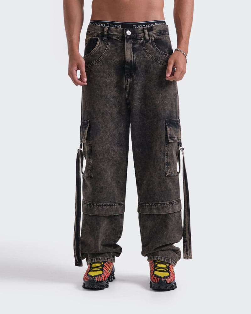 Jeans Baggy Cargo Acid Wash - imagen 1