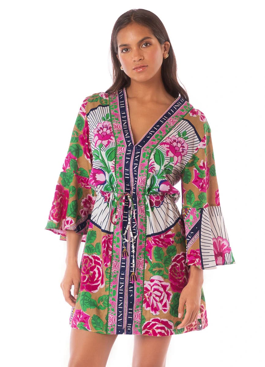 Maaji Cerice Bouquet Enjoyable Kaftan - imagen 1