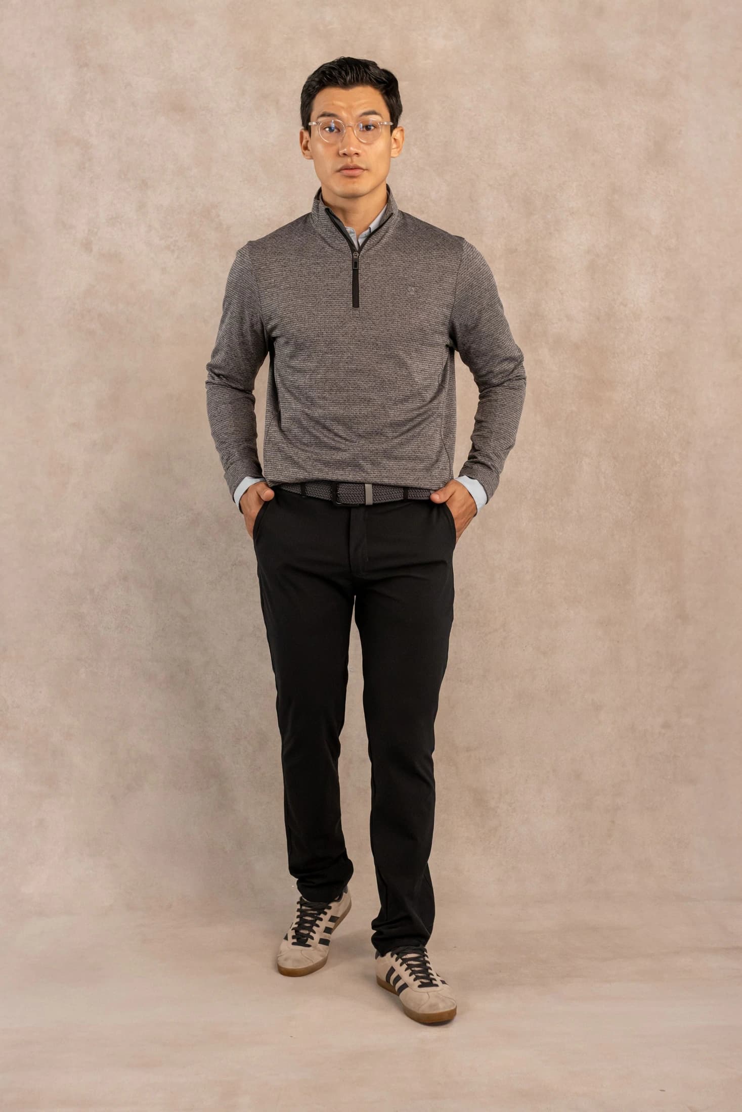 Halfzip Performance Gris Oscuro - imagen 2
