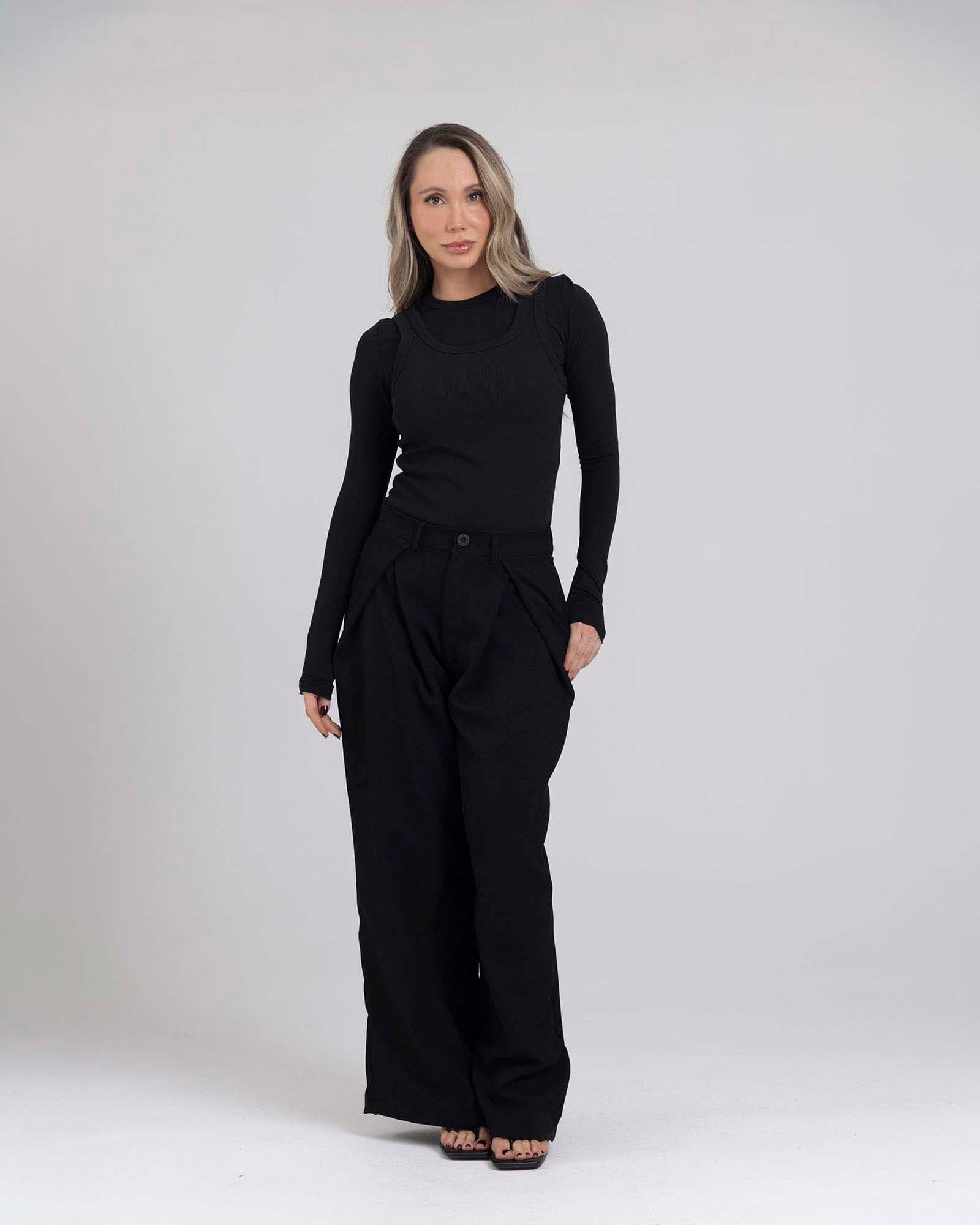 Pantalón wide motion negro flexi FIBER