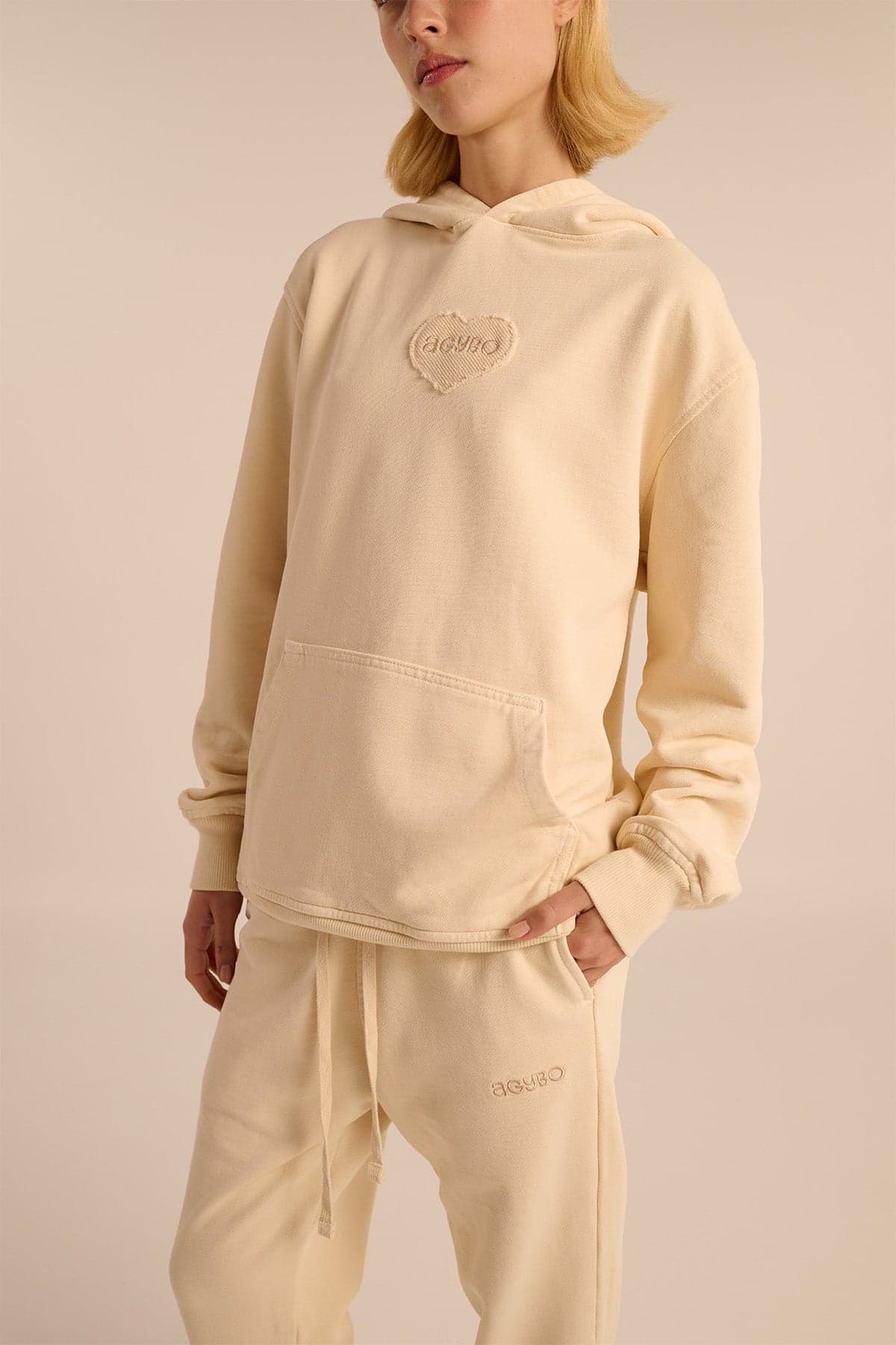 CORE HOODIE BEIGE - imagen 6