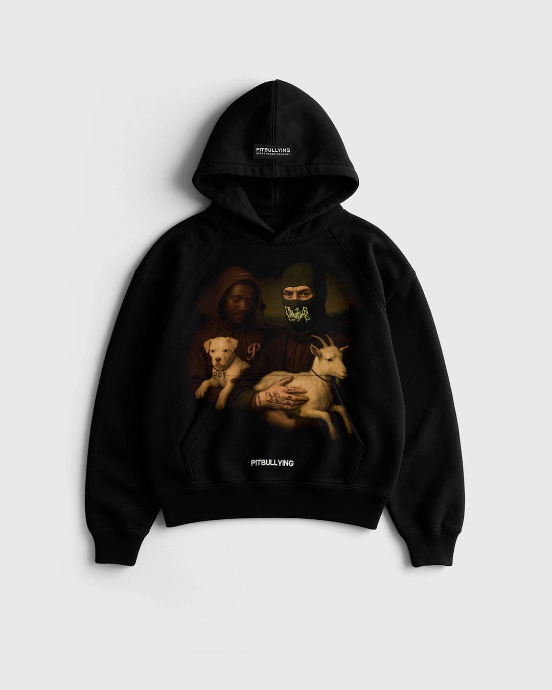 HOODIE OVERSIZE Goat Negro - imagen 1