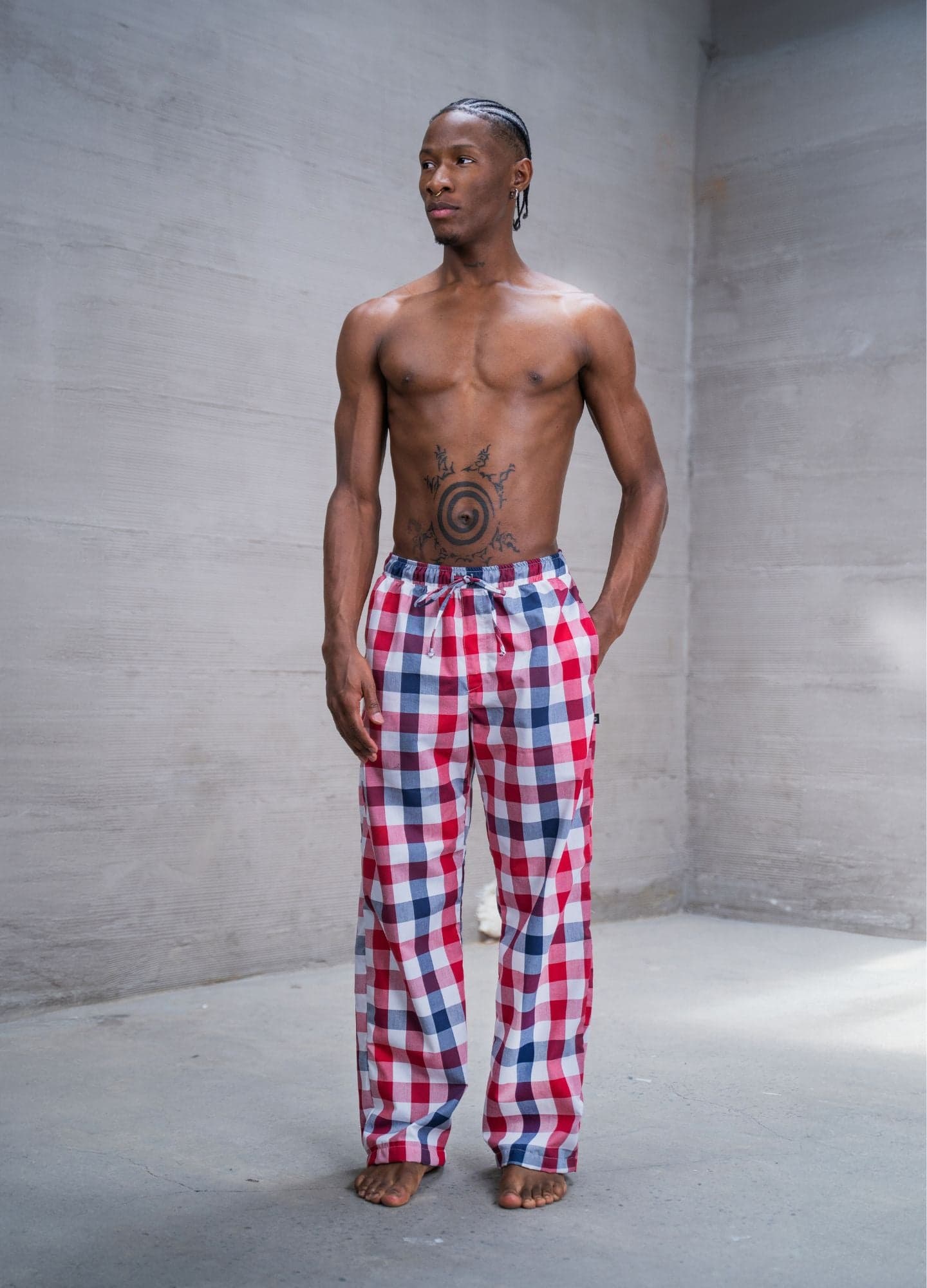 Pantalón Cuadros - Rojo