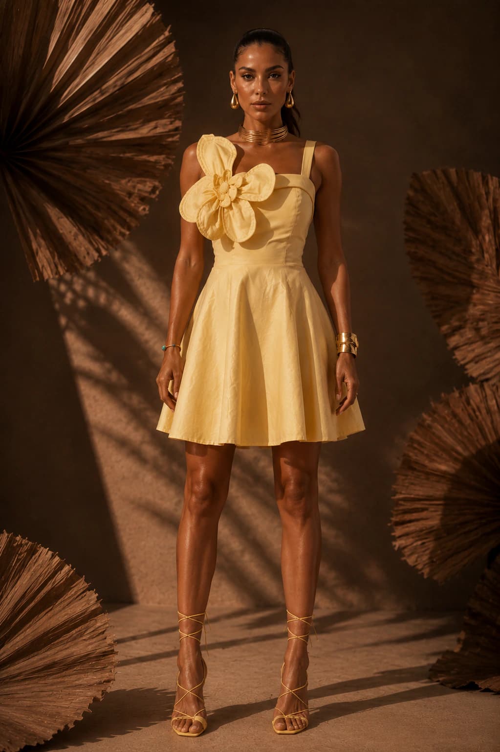 Vestido Chicala Amarillo - imagen 1