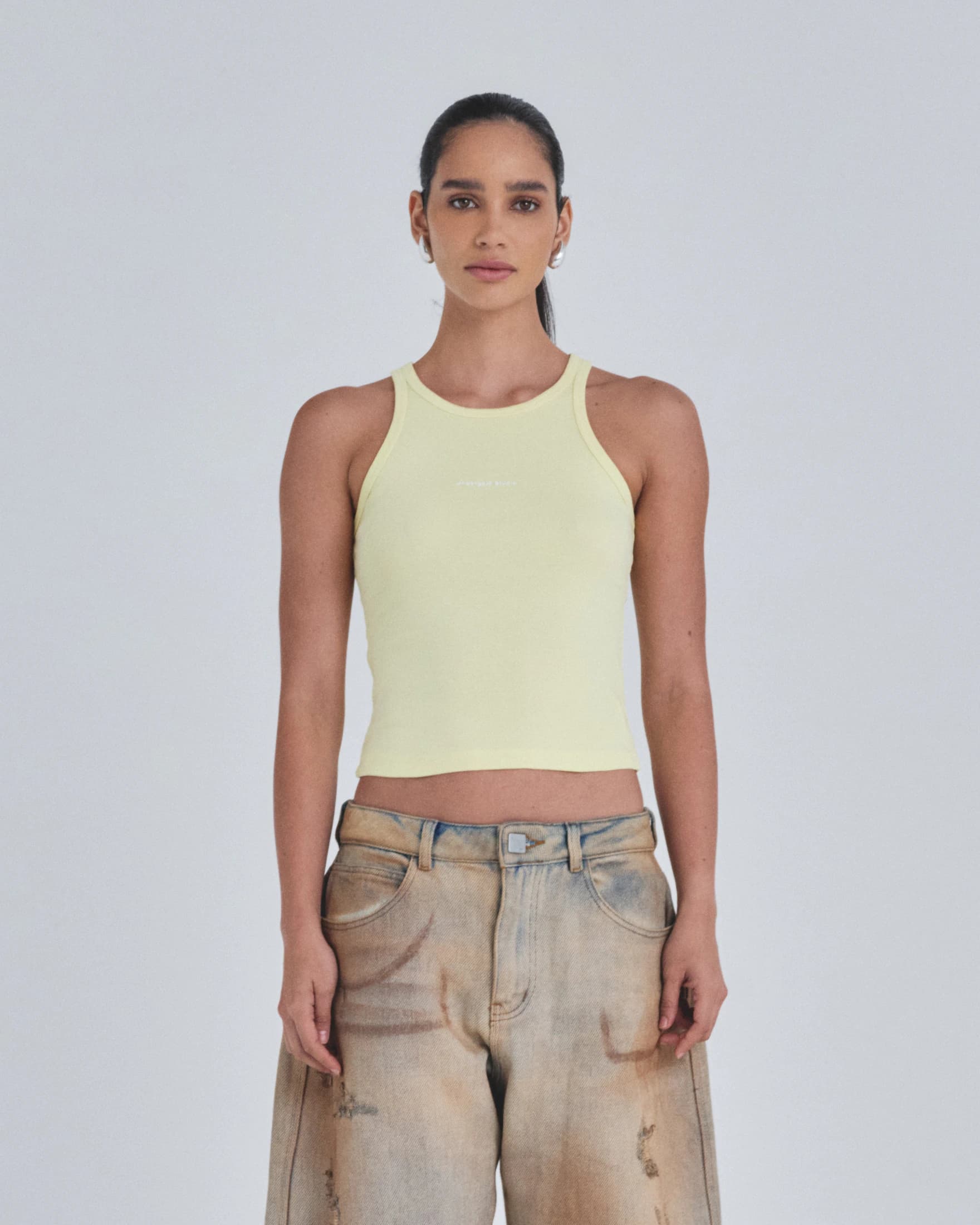 W Holy State 94 Halter Tank Top Yellow - imagen 2