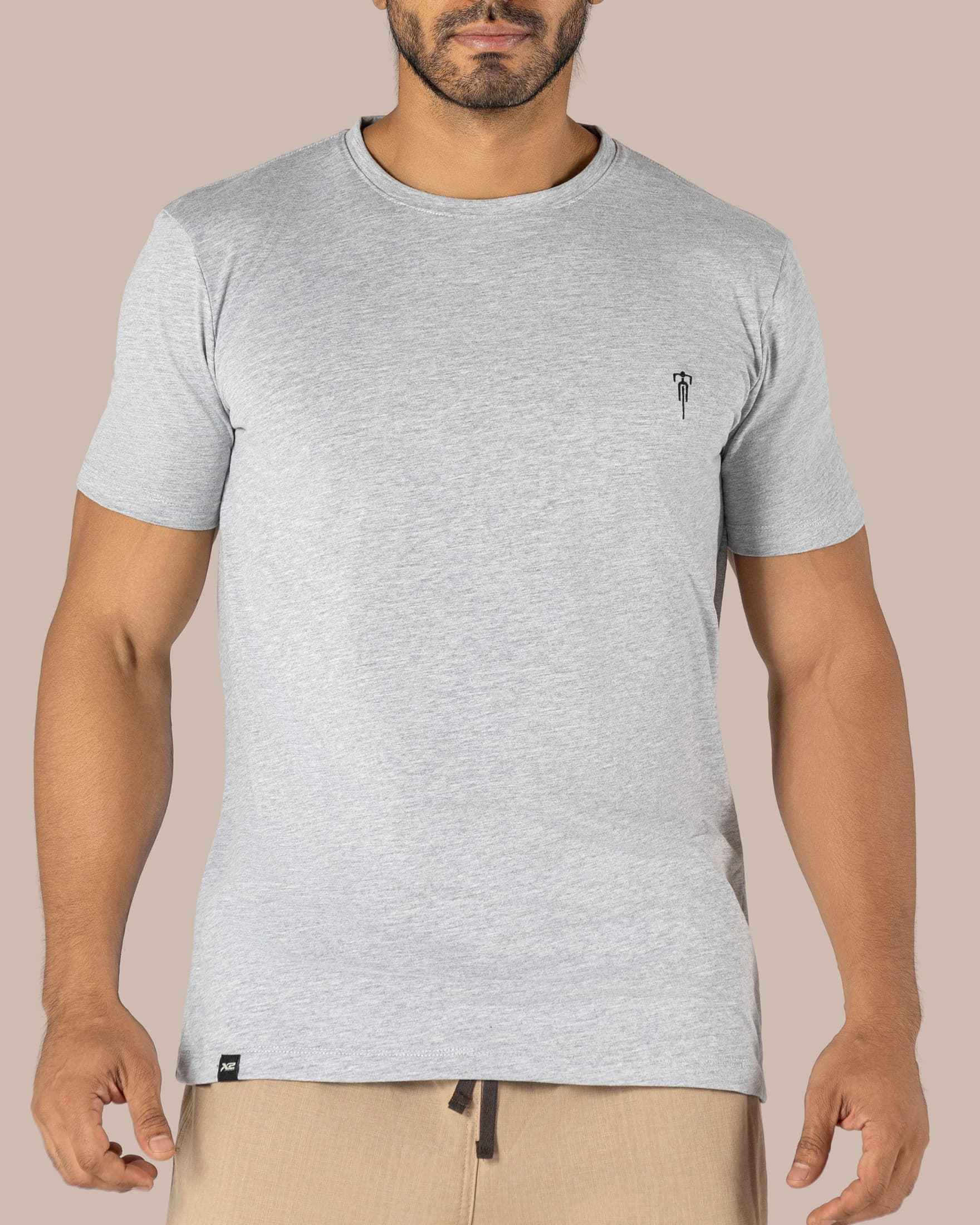 🎁GRATIS por la compra de 4 bóxer. Camiseta Cuello Redondo Algodón Desiderio Gris X2 - imagen 2