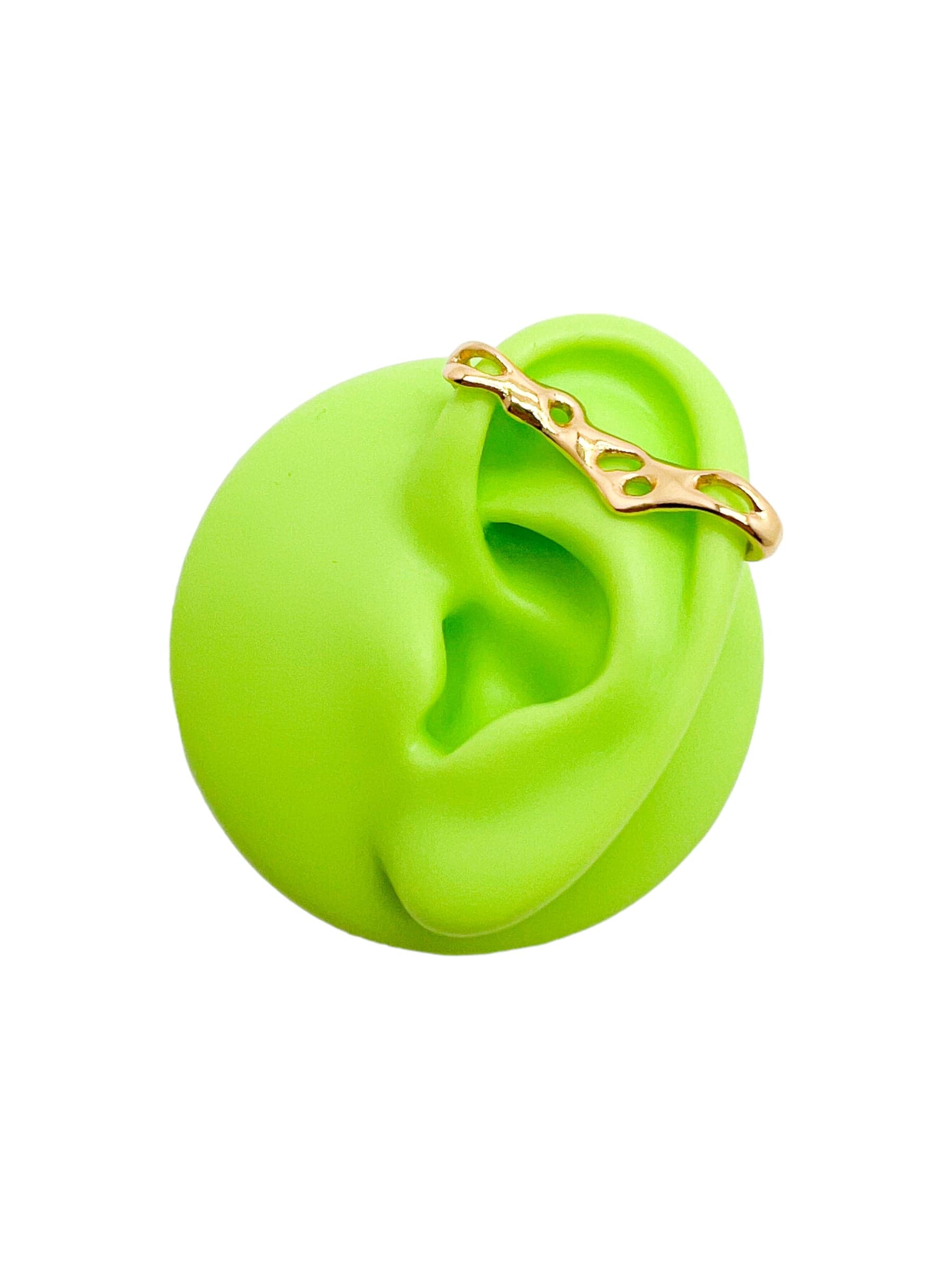 ear cuff irregular cosmic water gold - imagen 1