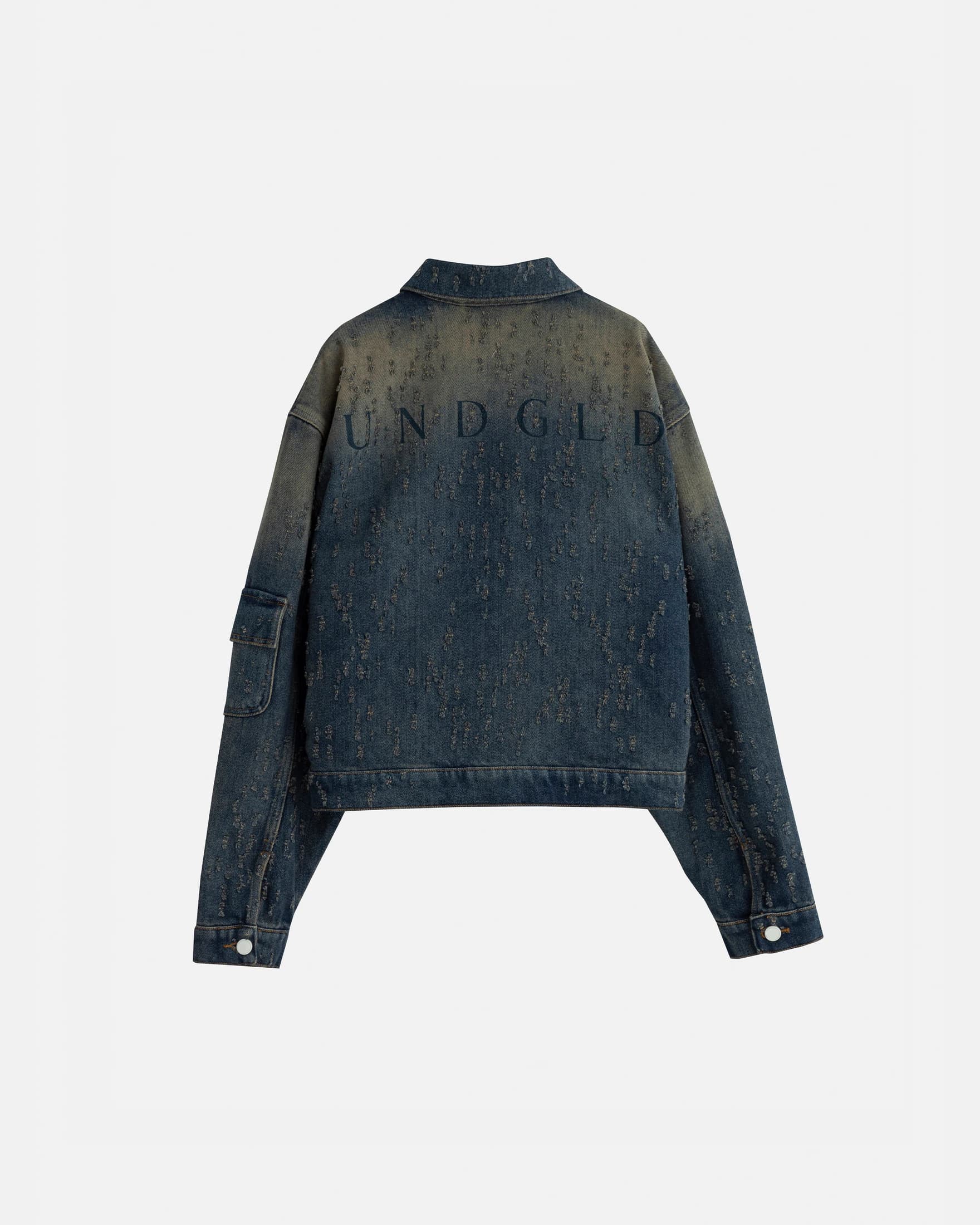 Agnus Dei Undrgld Ripped Jacket Dirty Blue - imagen 3