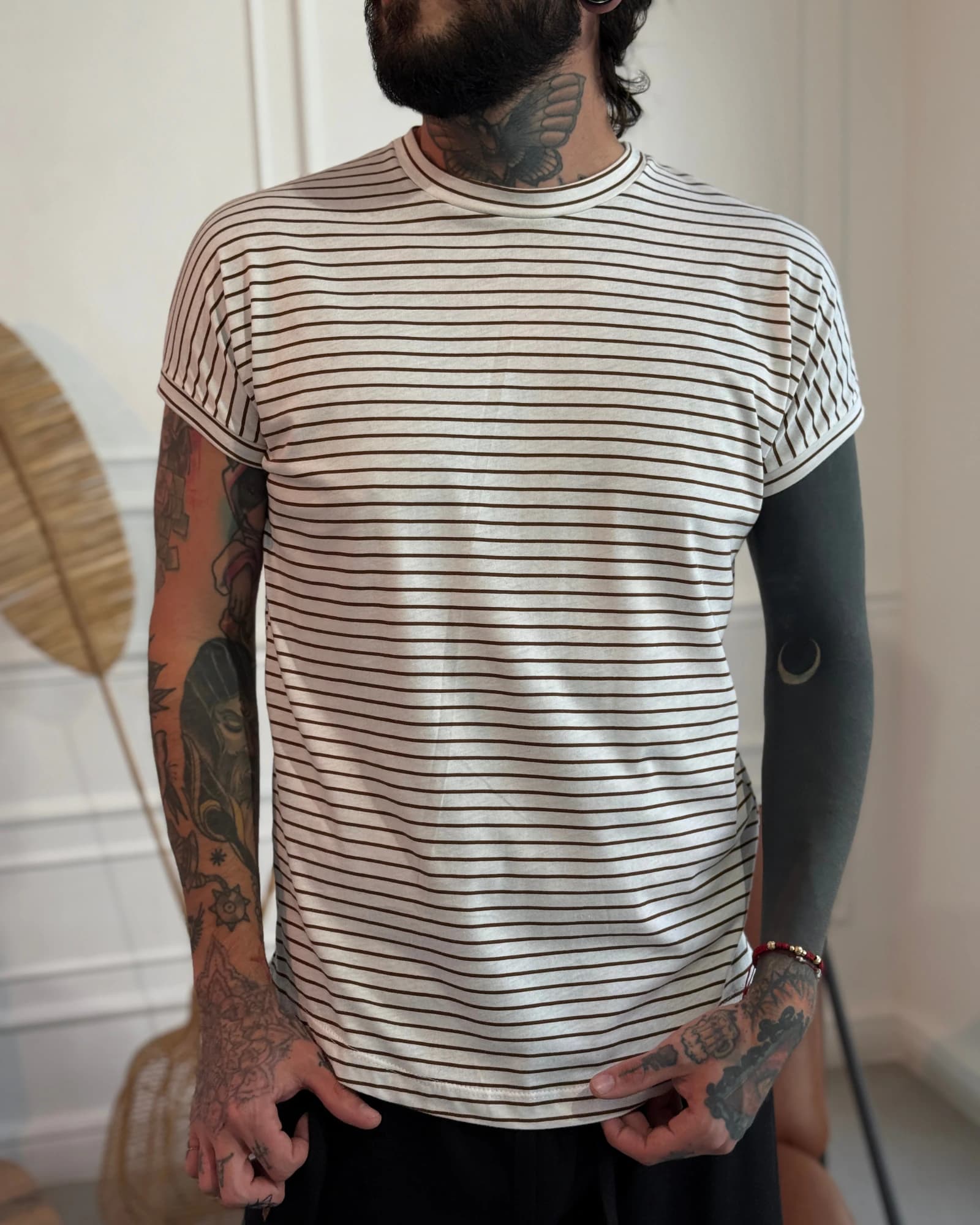Camiseta 80's vine marfil