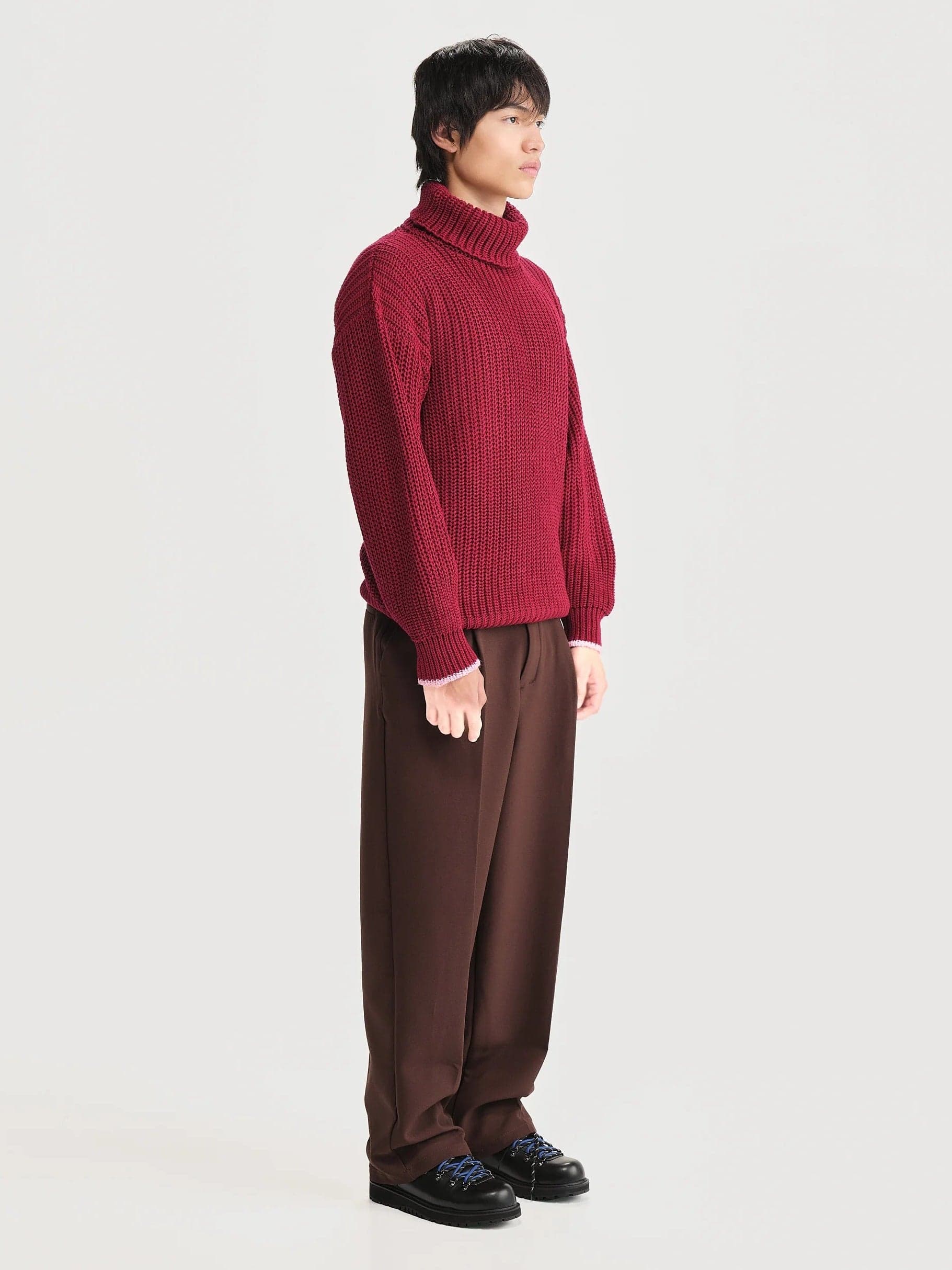 Saco Cuello Tortuga Inglés Rojo/rosado Hombre - imagen 2