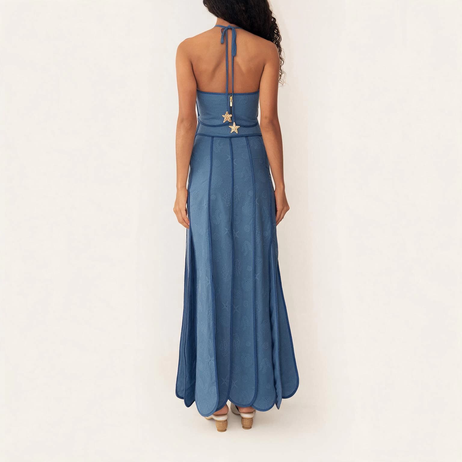 LENNY TOP (COQUINA DEEP SEA BLUE SEASHELLS - imagen 4