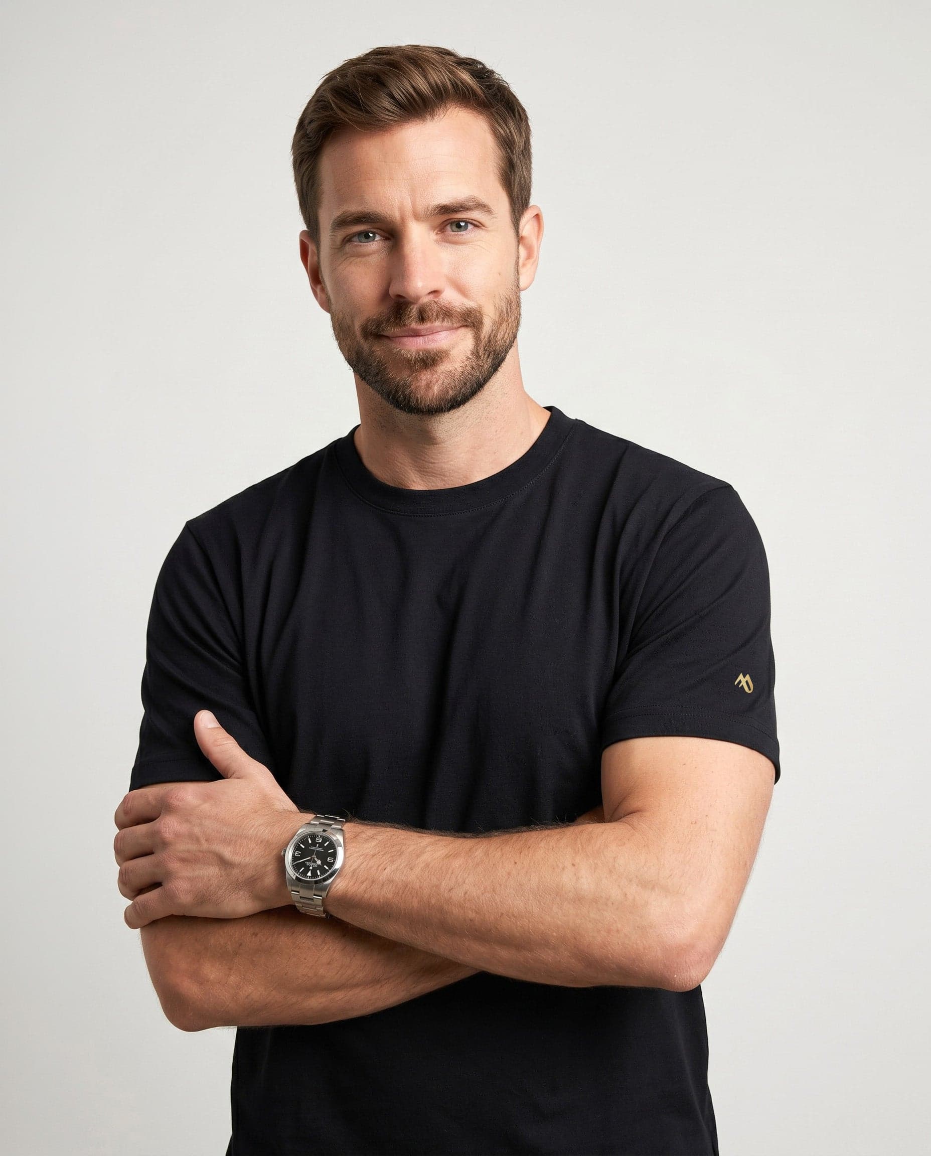 Camiseta Slim Fit Negra