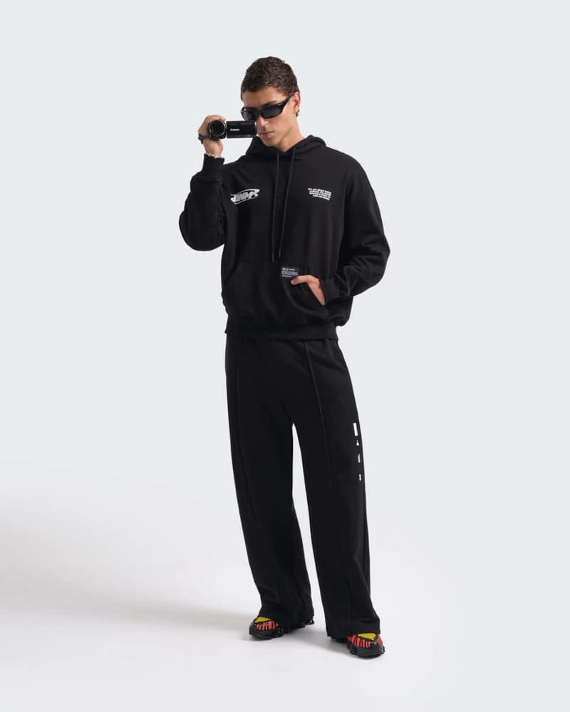 Hoodie Negro  Oversize Night Signal - imagen 7