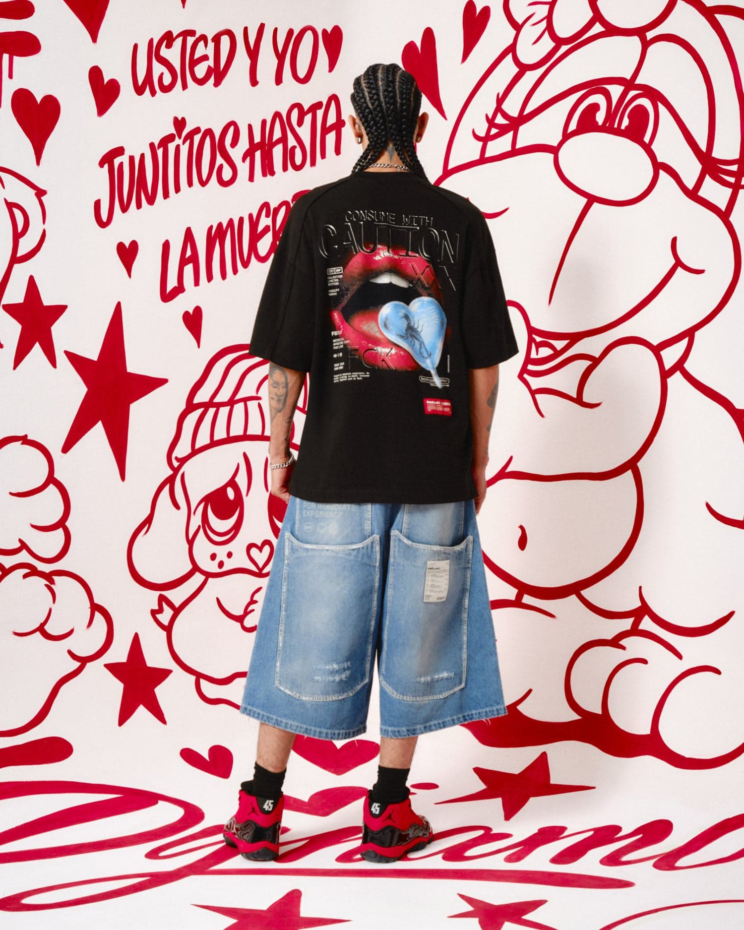 Camiseta Negra Oversize - Edición Fast Love - imagen 3