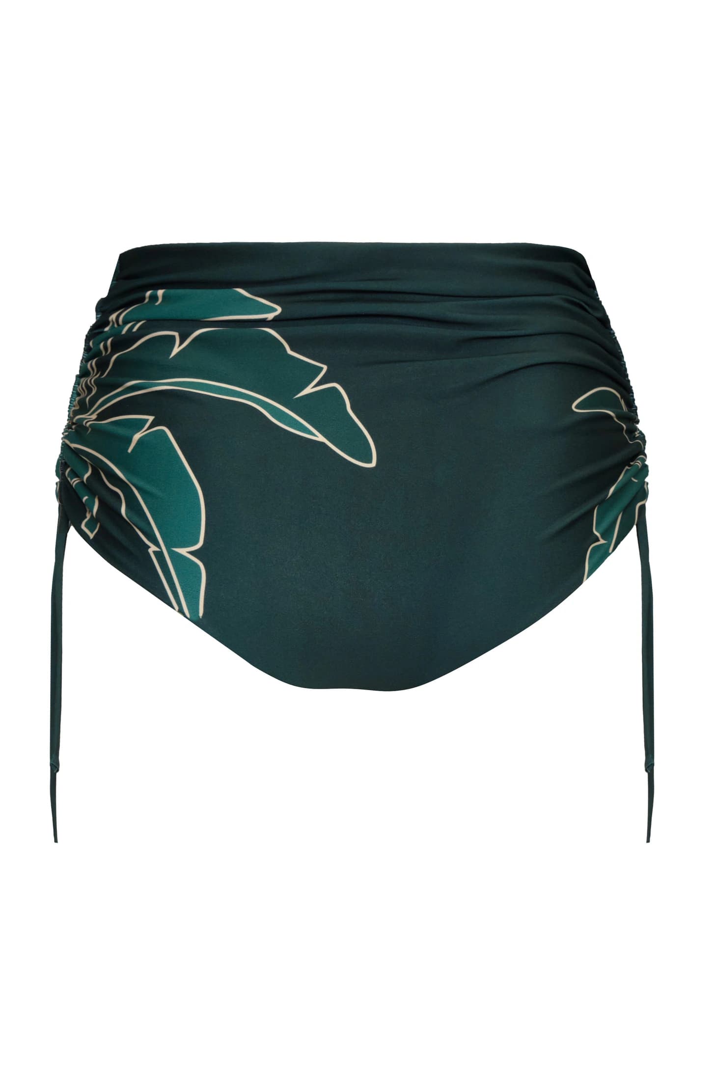 Victoria Hand Embroidered Bottom / Aquamarine Palms - Metallic Mint - imagen 2