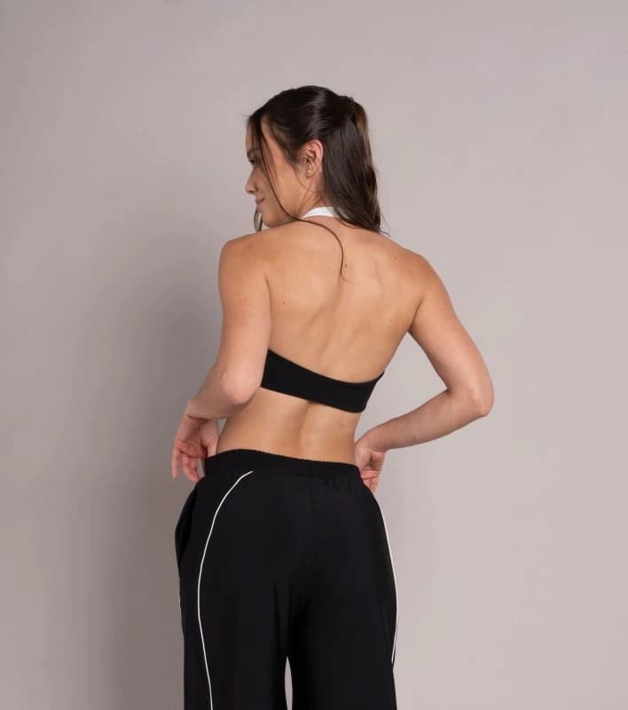 Contrast Halter top Negro - imagen 2