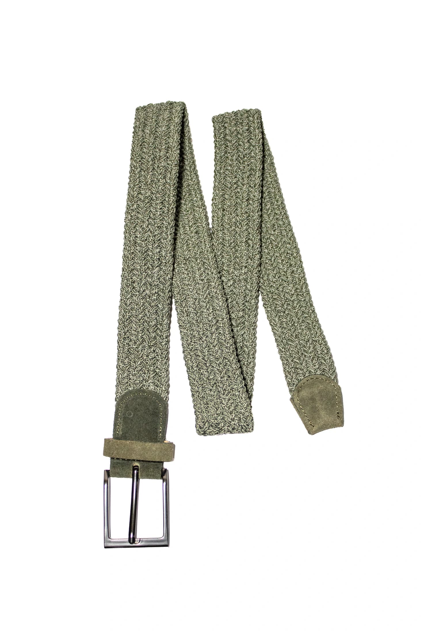 Cinturón Elástico Verde Militar Para Hombre