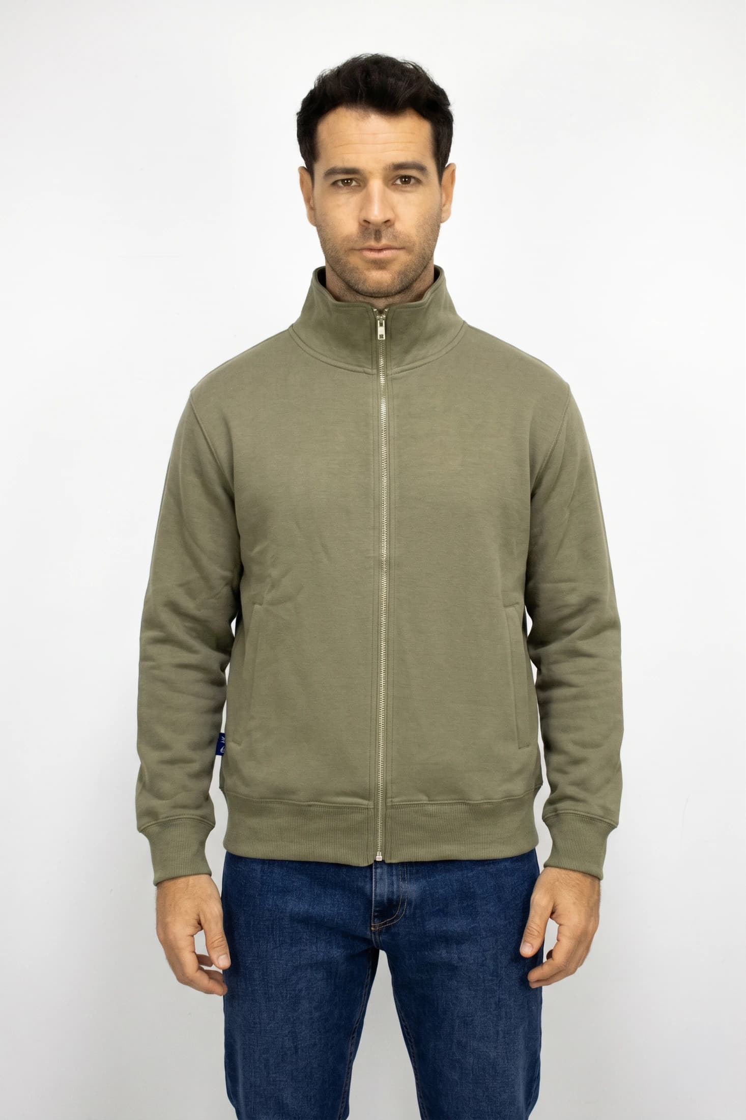 Saco verde con Cremallera para hombre - imagen 2