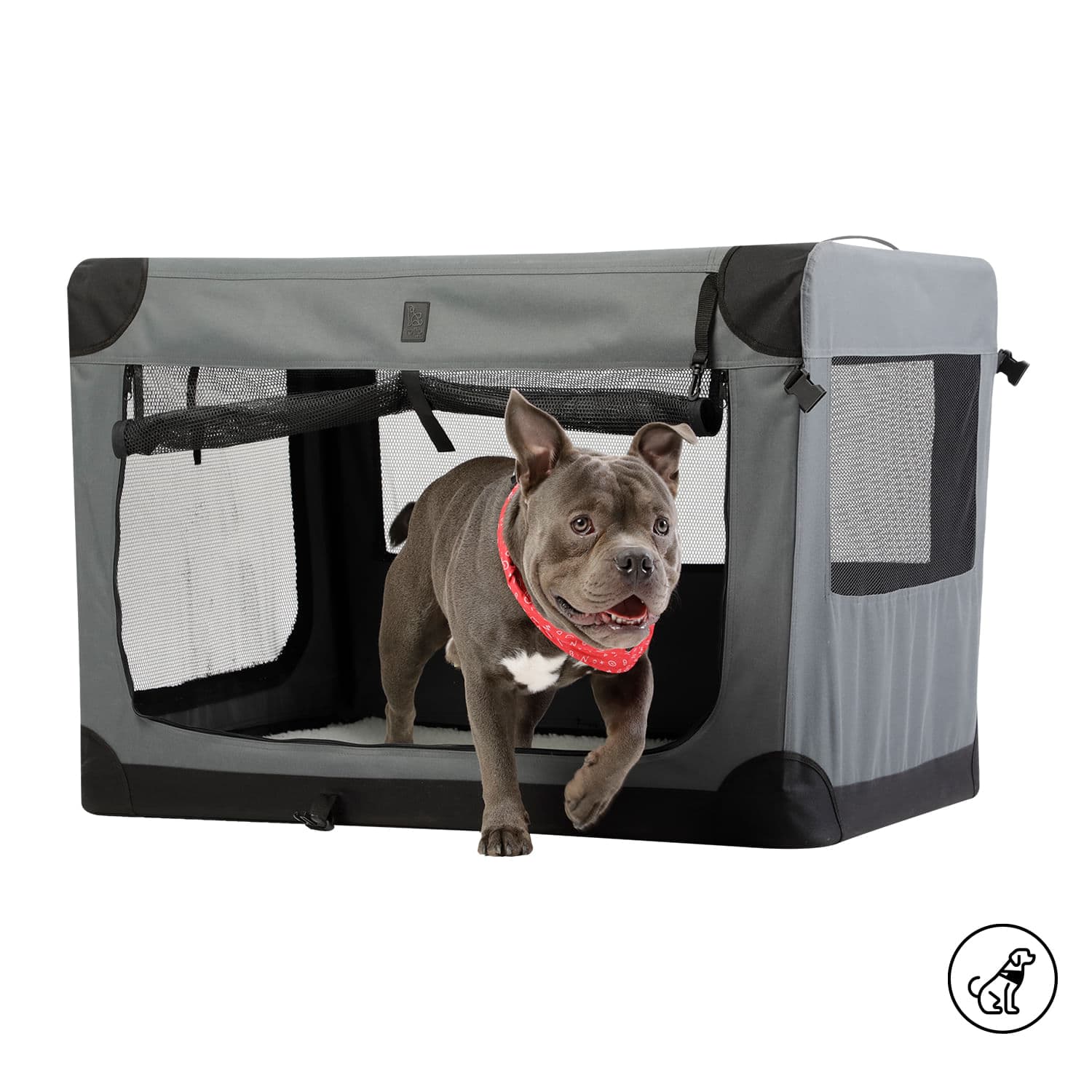 Guacal para Perro Pequeño Doggy S Gris
