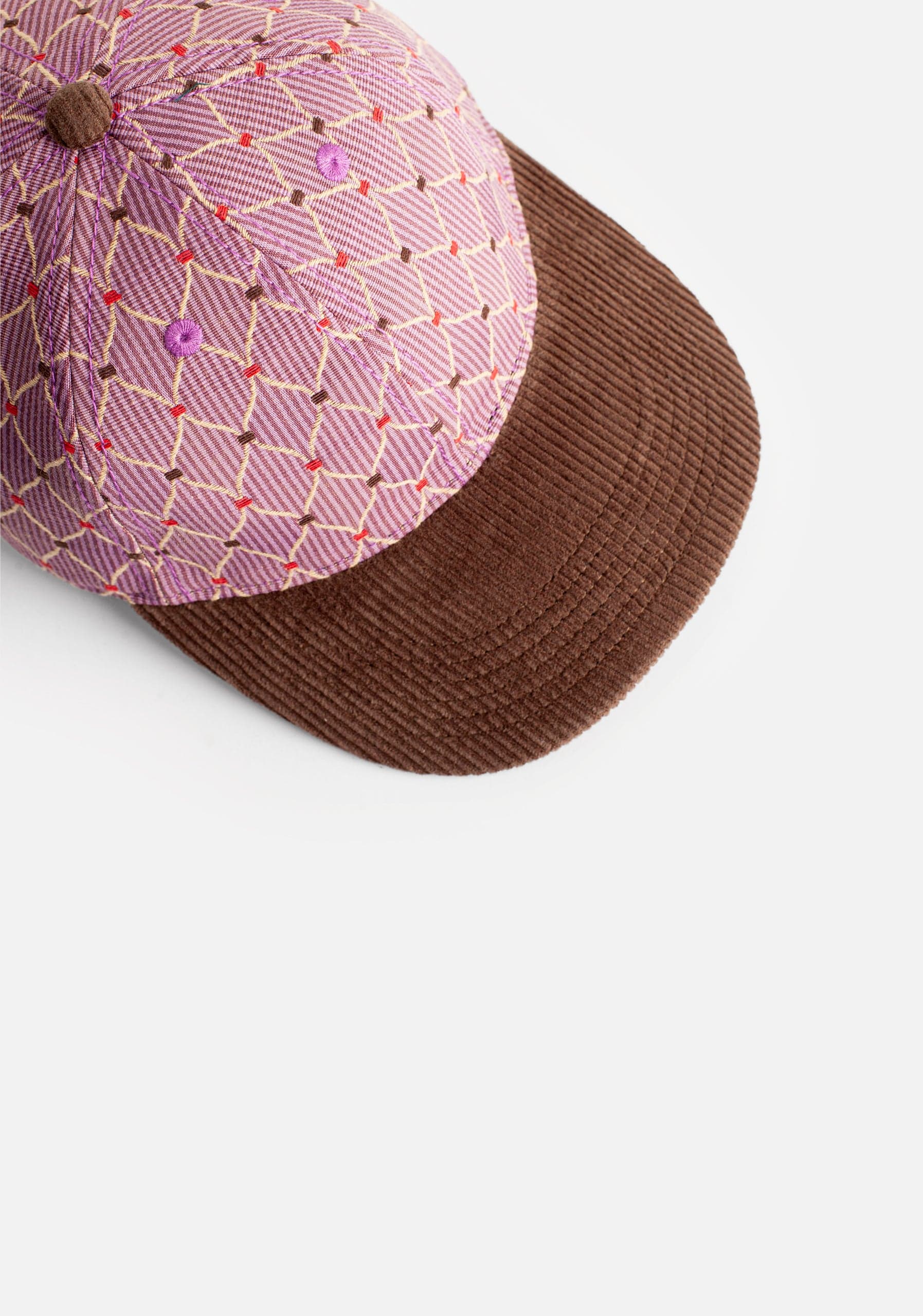 Gorra Jetter Rombos Lila - Café - imagen 2