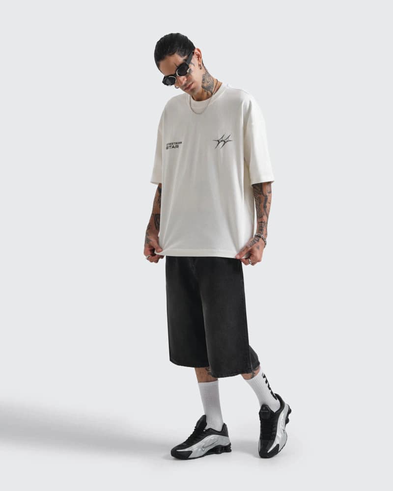 Camiseta Blanca Oversize Streetborn - imagen 8