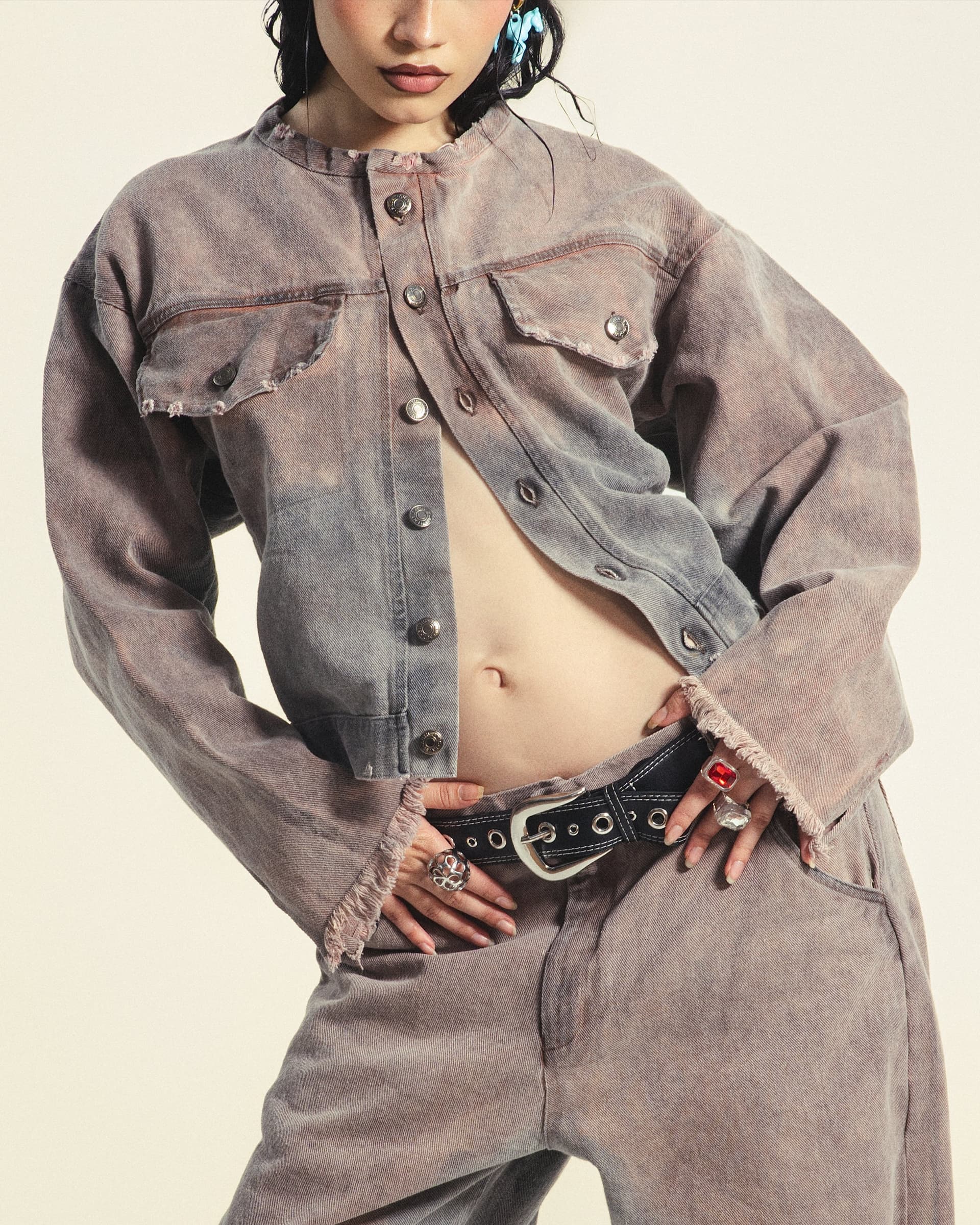 JACKET DENIM PETROLEO DENIM MUJER - imagen 4