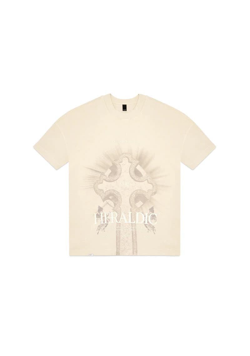 Heraldic Cream Rood T-shirt - imagen 1