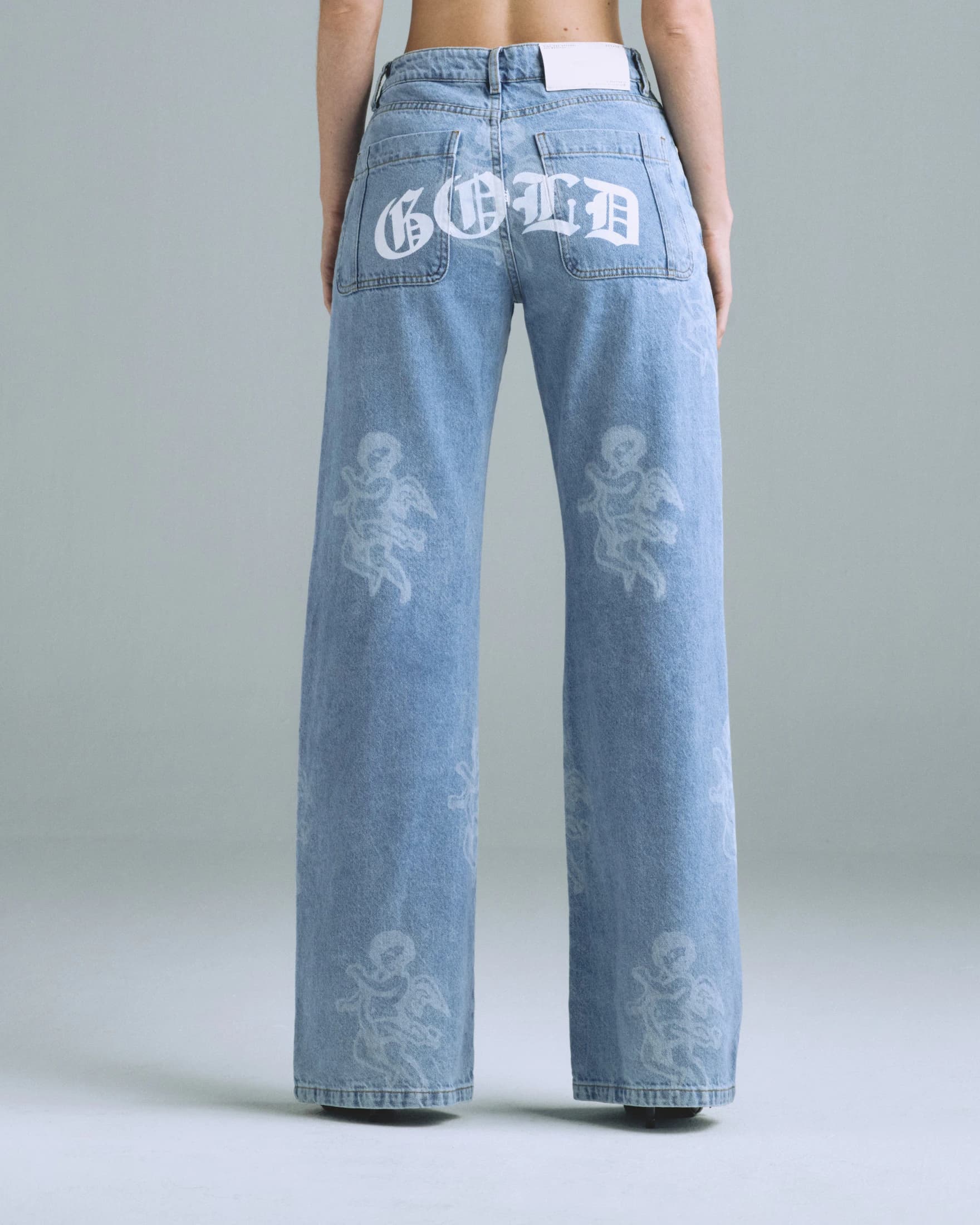 Gratia Plena Cherubs Wide Jean Washed Blue - imagen 7