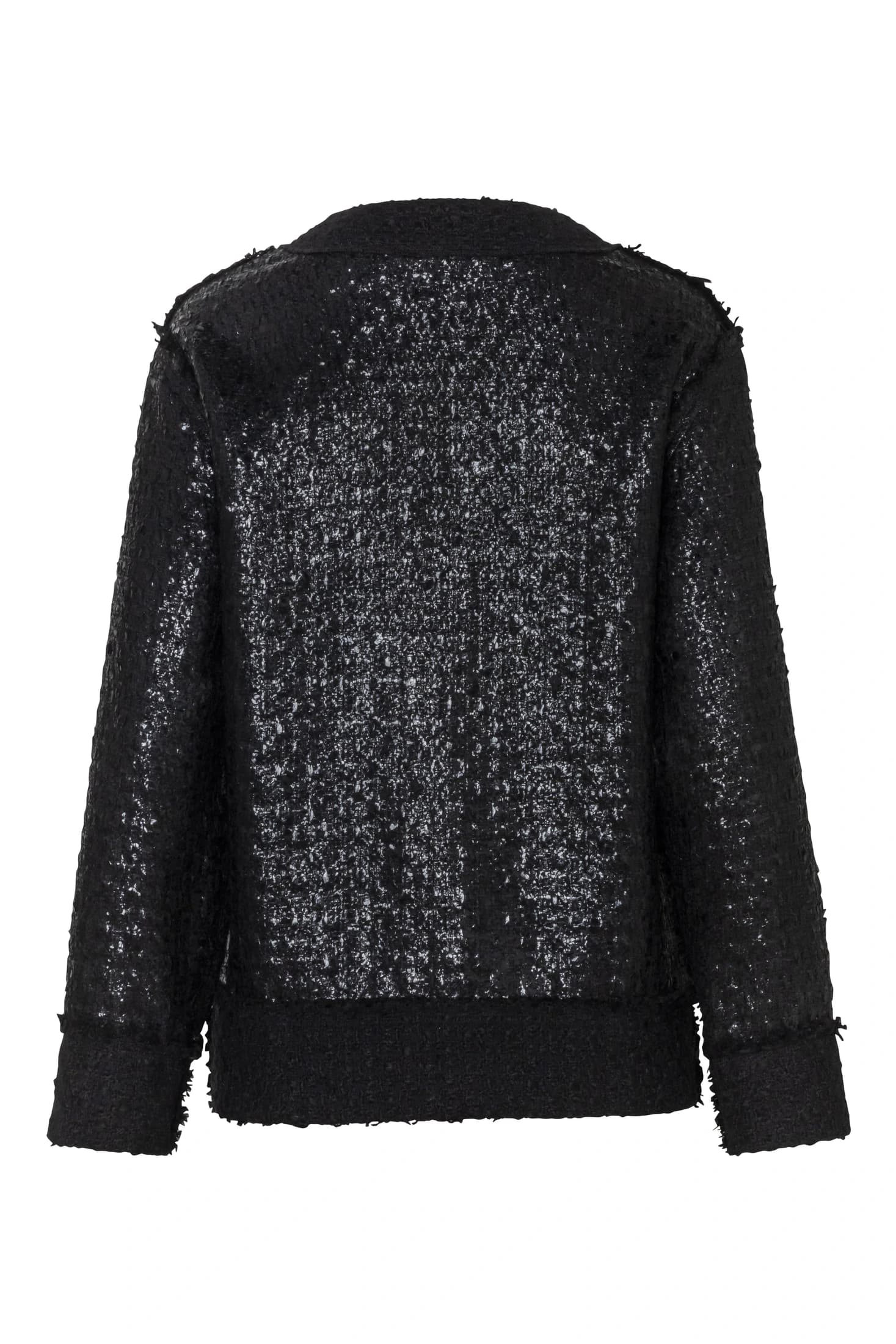 Loose-Fit Contrast Wool Jacket - imagen 4