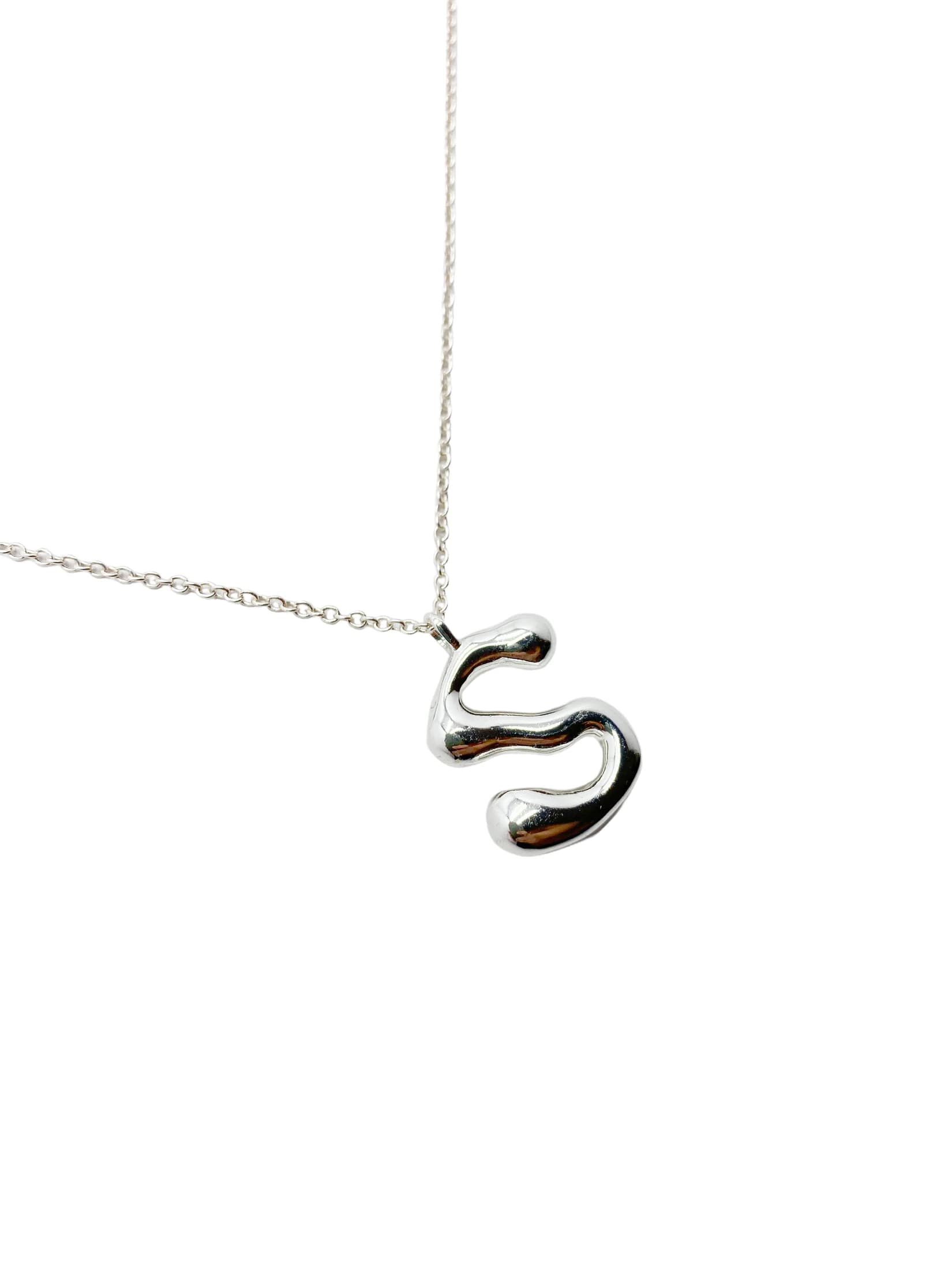 cadena letra cosmic water silver - imagen 17