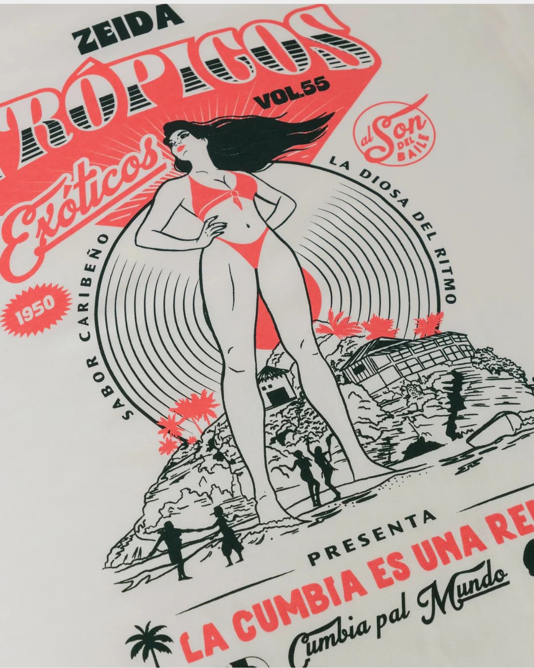 CAMISETA LA CUMBIA ES UNA REINA - imagen 3