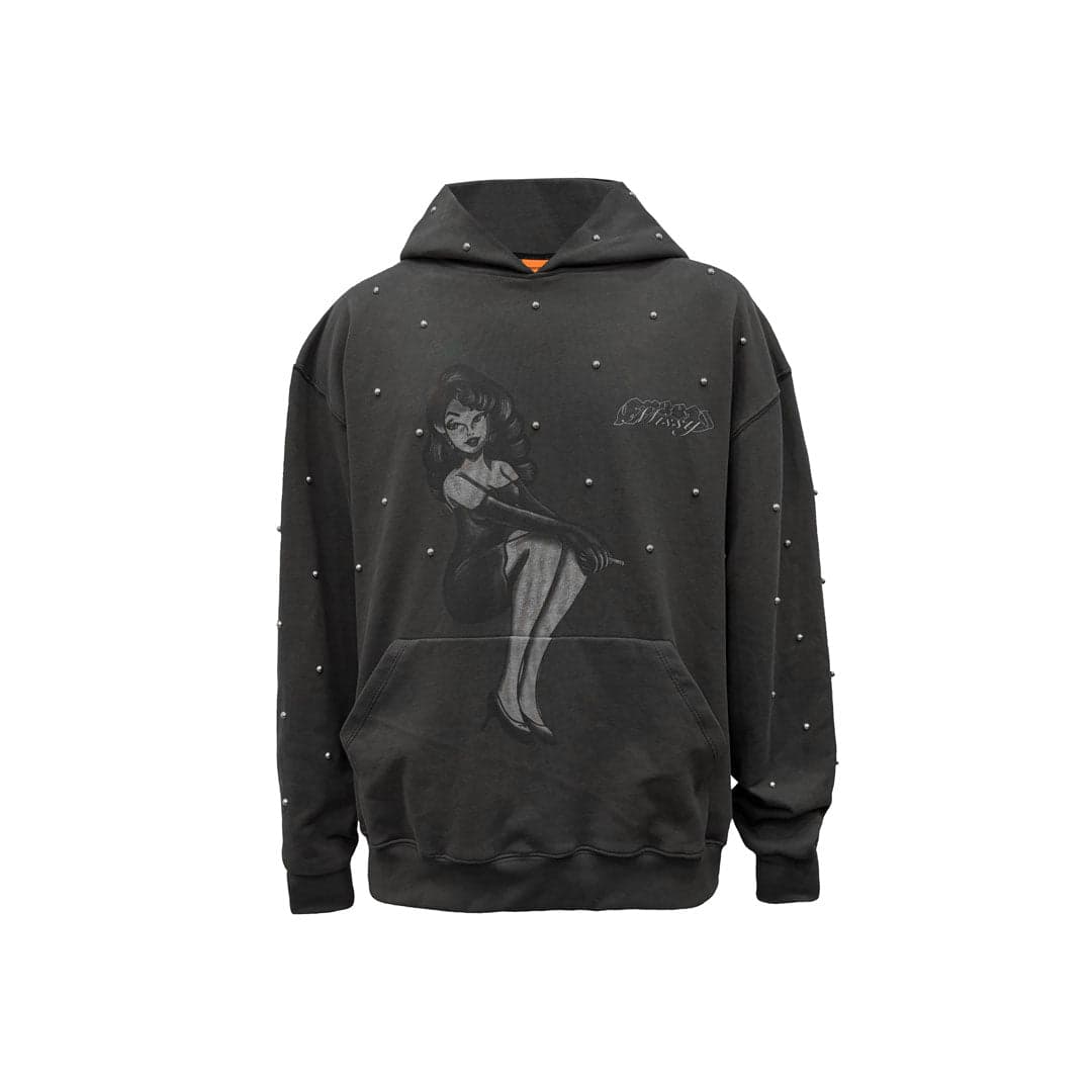 Buzo Hoodie Oversize Gris Oscuro | Missy