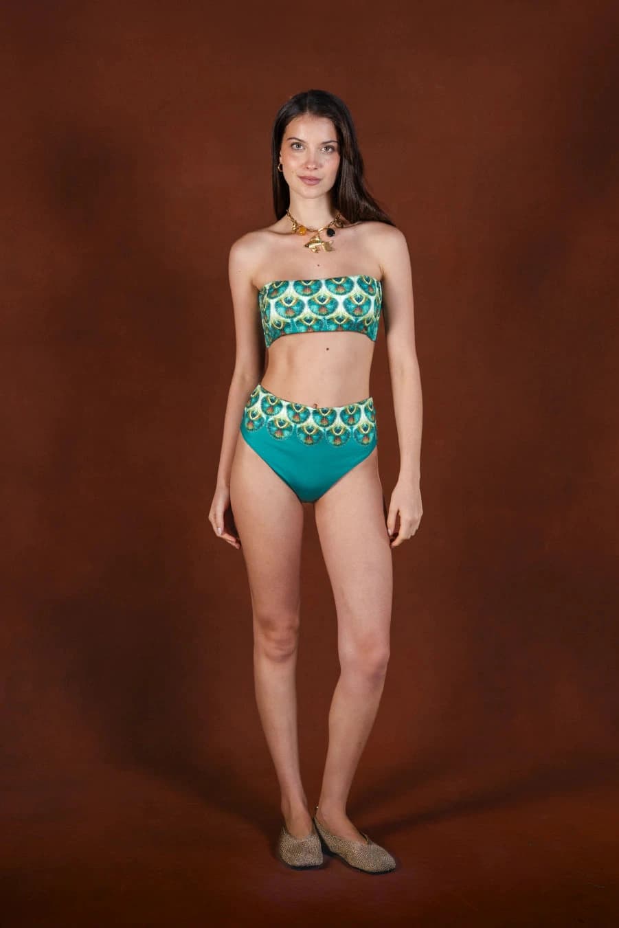 Women's Iridis polyester bikini bottoms