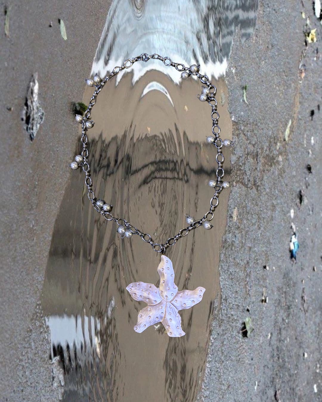 COLLAR STARFISH PLATEADO - imagen 1