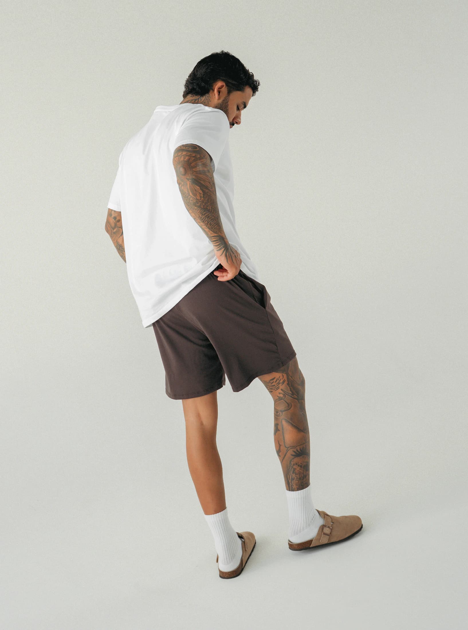 Pijama Pantaloneta Basica Brown - imagen 2