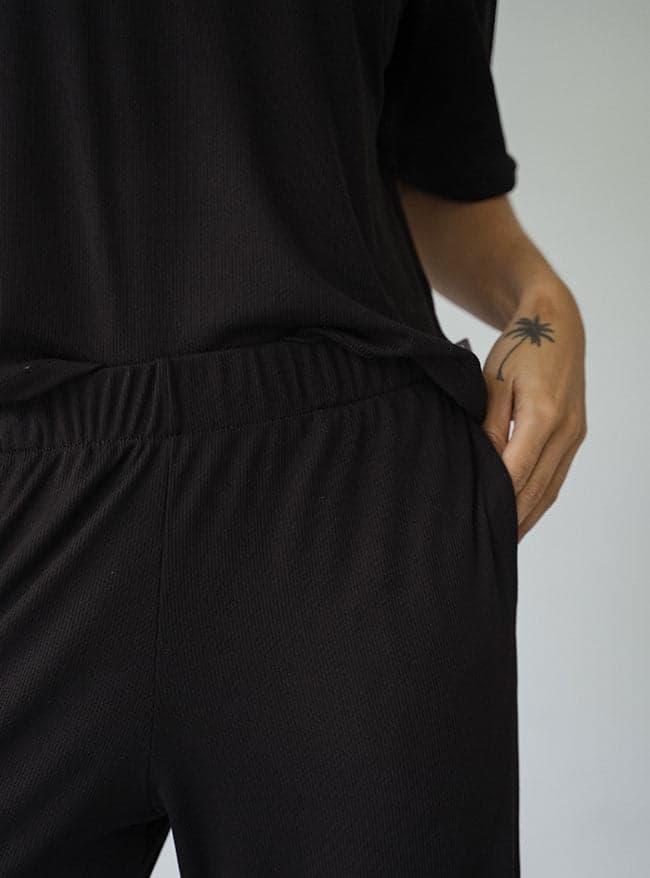 Cozy Rib Set - Negro - imagen 6