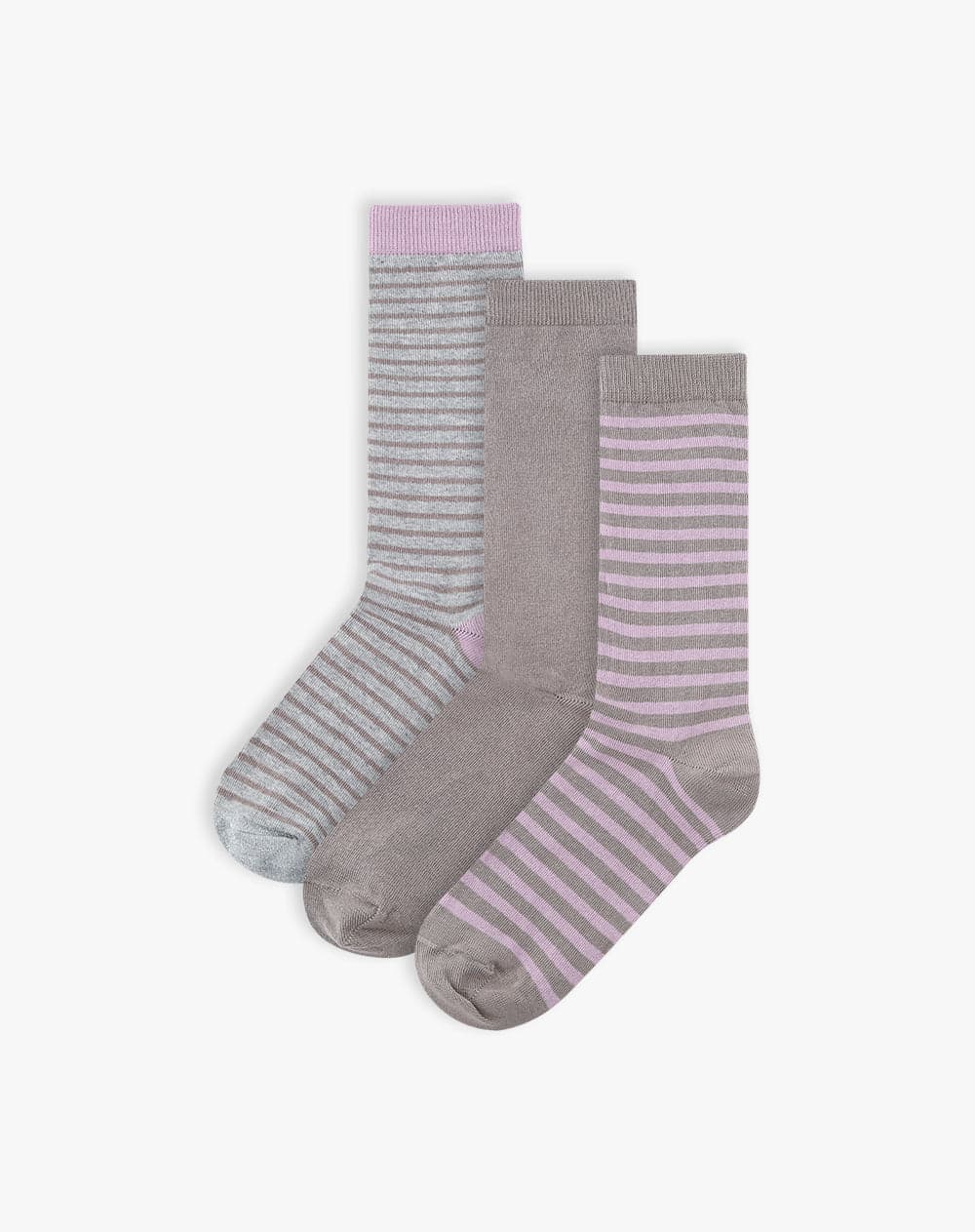 Medias mujer largas pack x3 surtido
