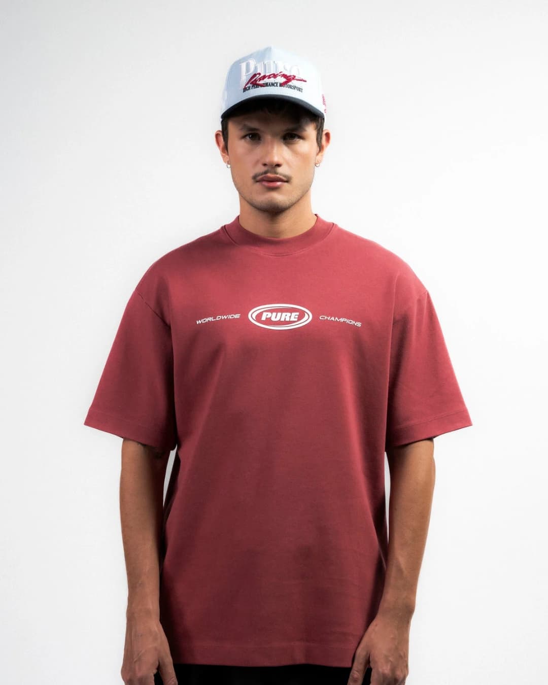 OVERDRIVE BURGUNDY T-SHIRT - imagen 1