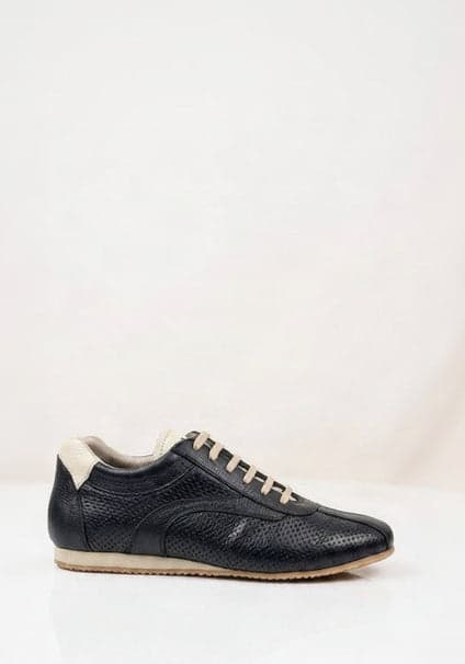 Mina Sneaker Cuero Negro - imagen 1