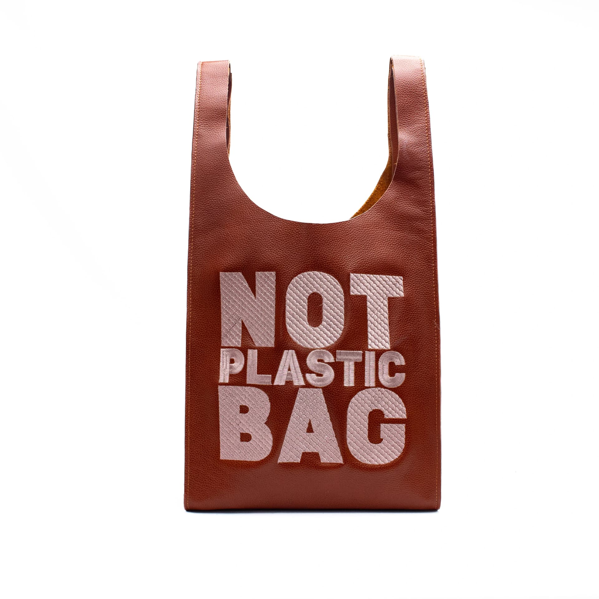 PLASTIC BAG midi - miel x taupe - imagen 1
