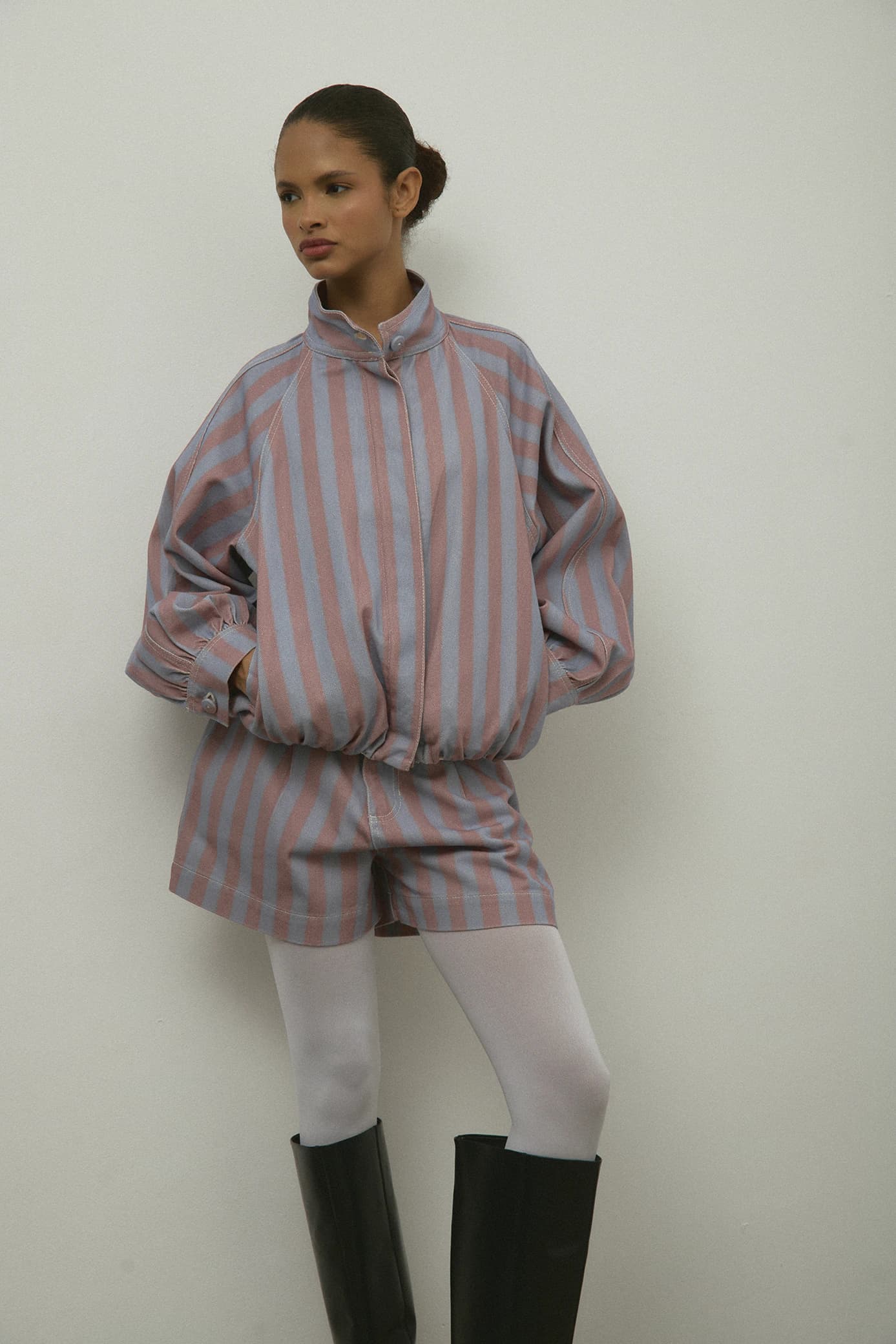 Chaqueta Bomber Cielo Rosa - imagen 1