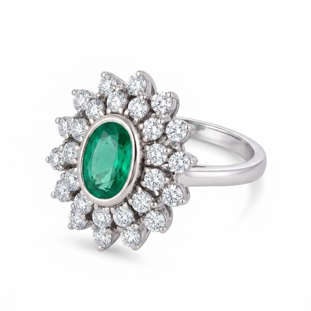 VINTAGE EMERALD RING - imagen 3