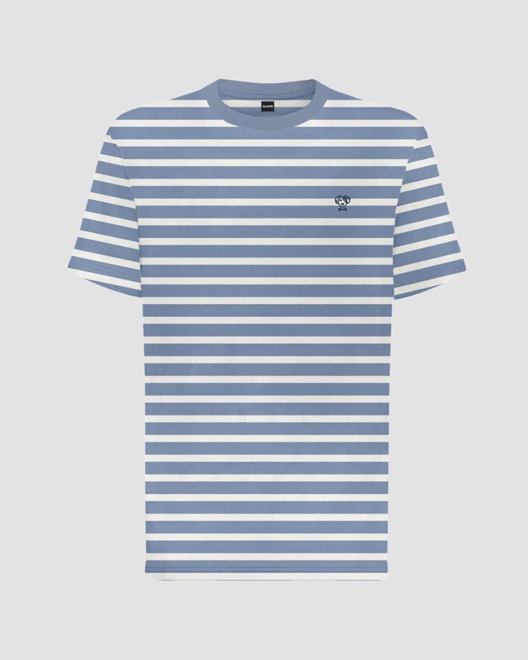 Camiseta Antimanchas de Mujer Rayas Azul Stone - Relaxed Fit - imagen 5
