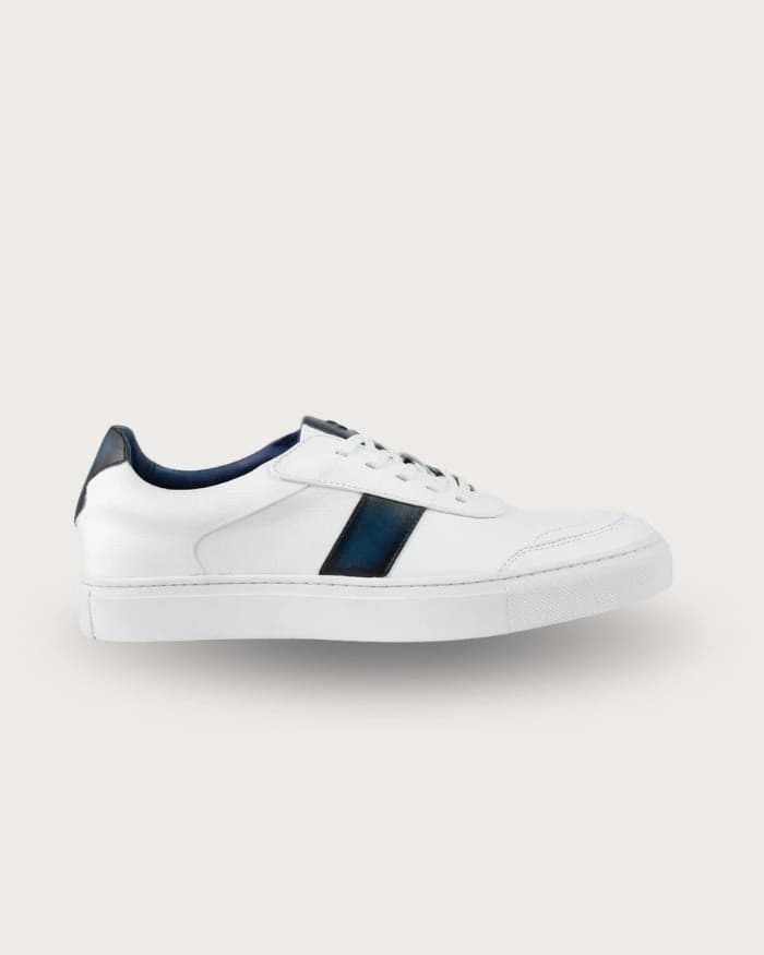 Sneaker Pisa Bianco-Azul