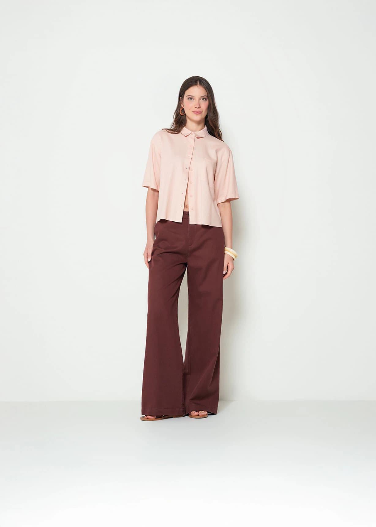Pantalón Wide Leg Tiro Alto