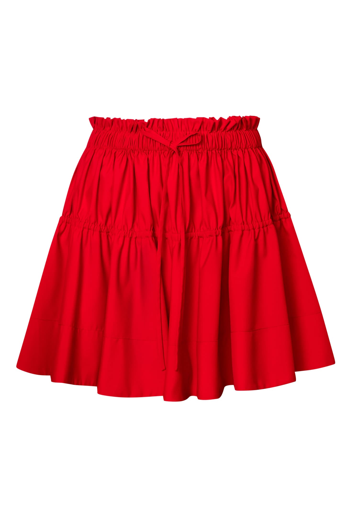 Gathered-Waist Pleated Mini Skirt - imagen 2