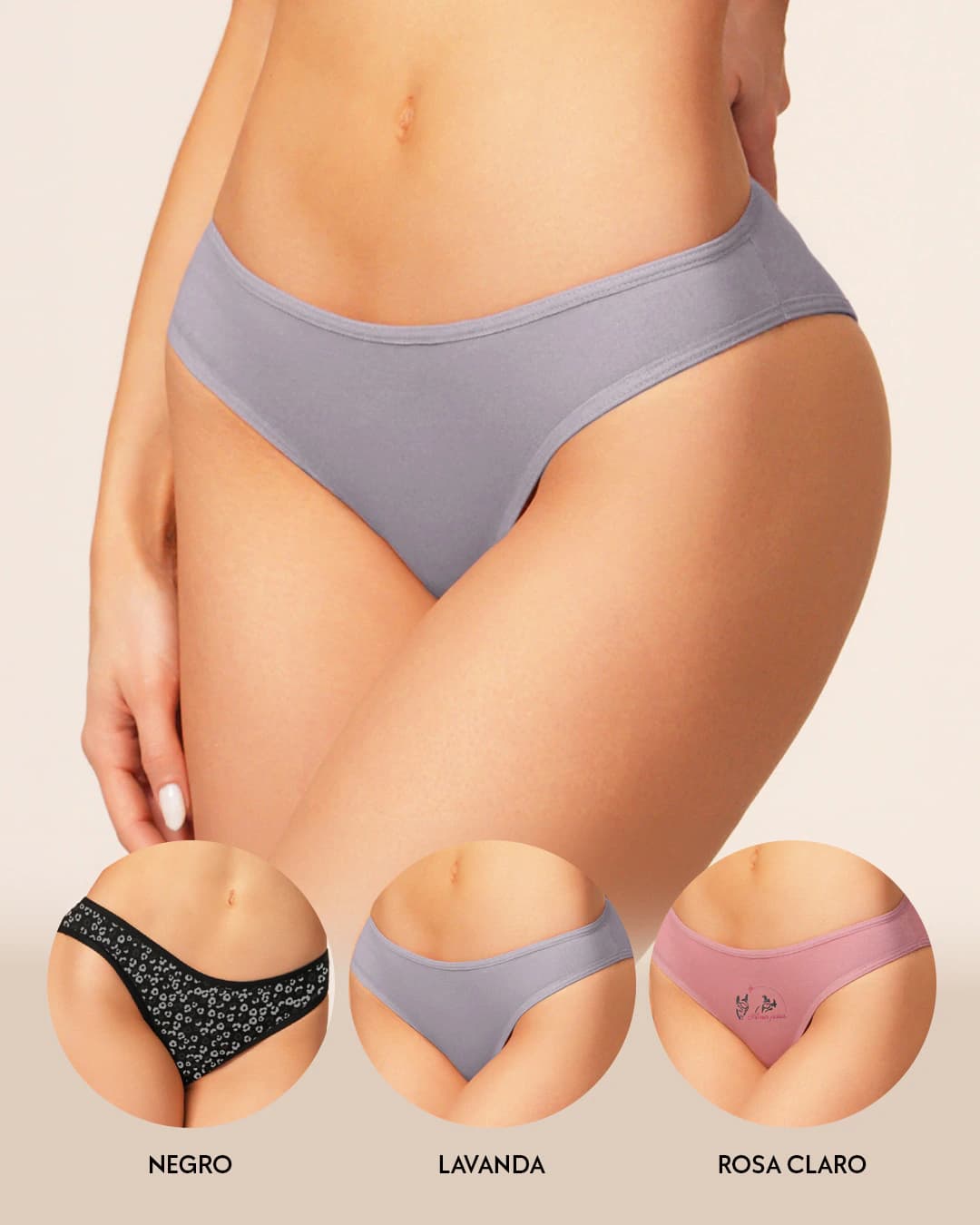 Tanga en Algodón Suave Pack x3 para Mujer Ref. 9103 - imagen 10