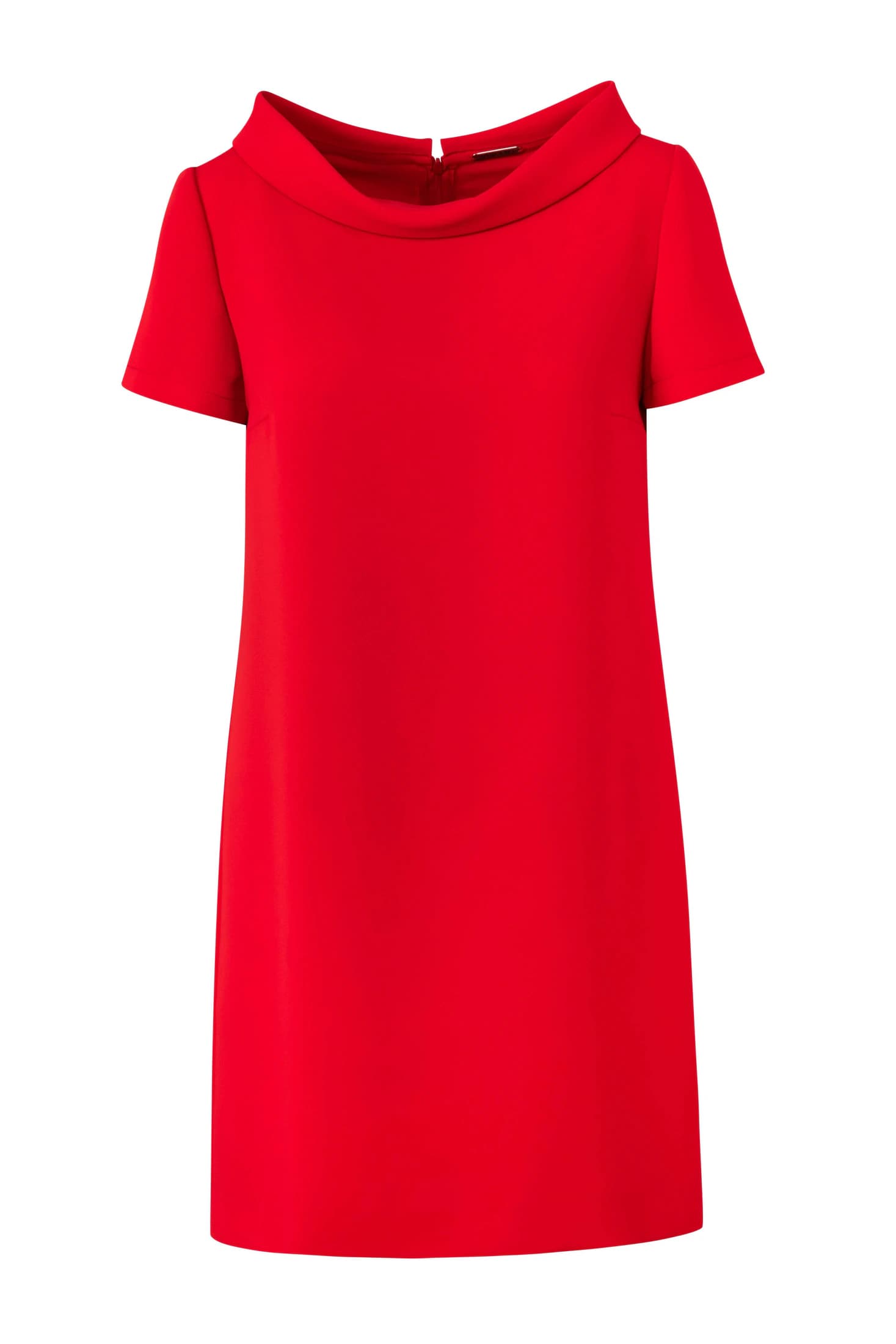 Cowl-Collar Short-Sleeve Mini Dress - imagen 2