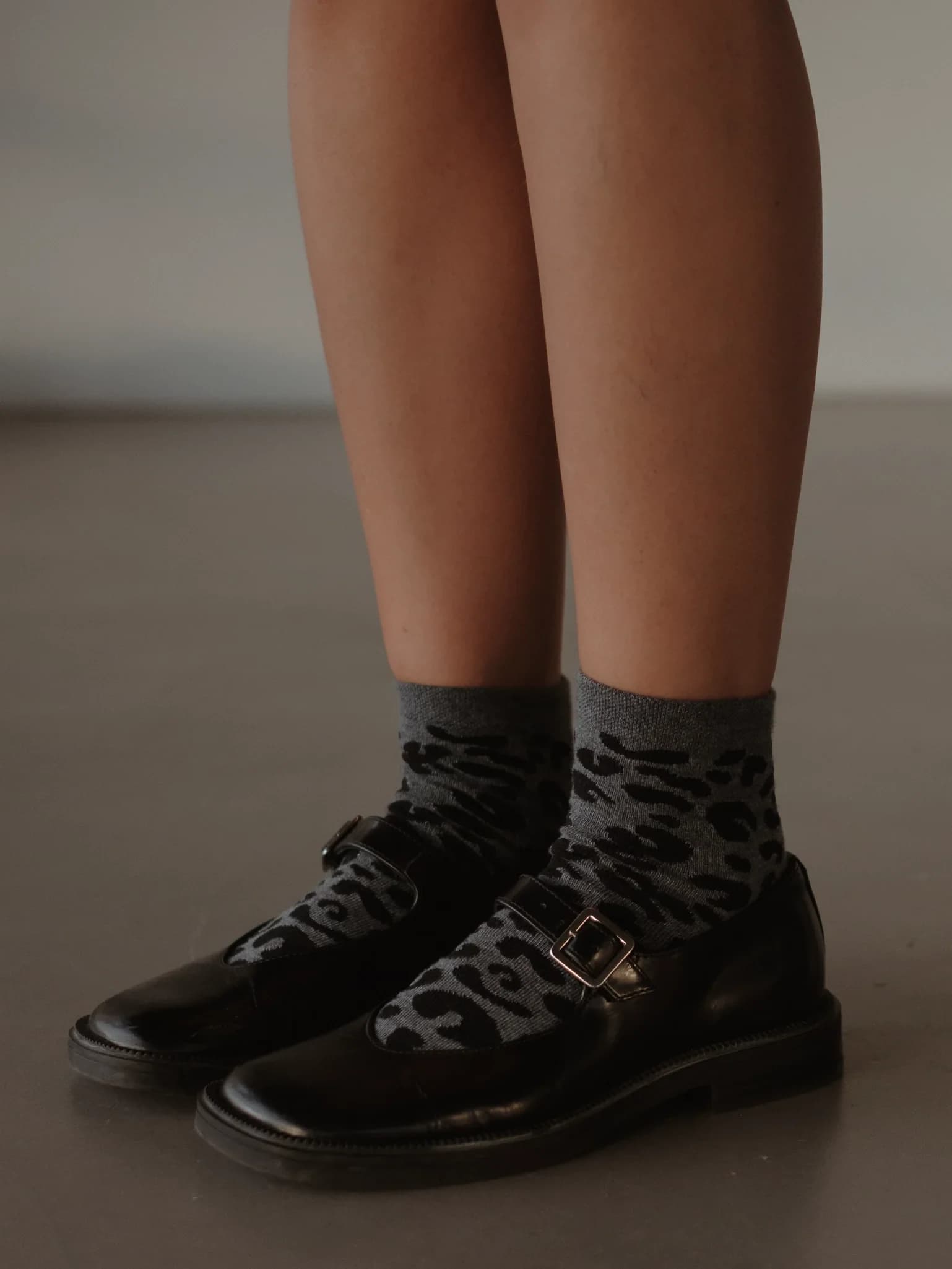 PRINT MIDI SOCKS - GRAY ON GRAY - imagen 6