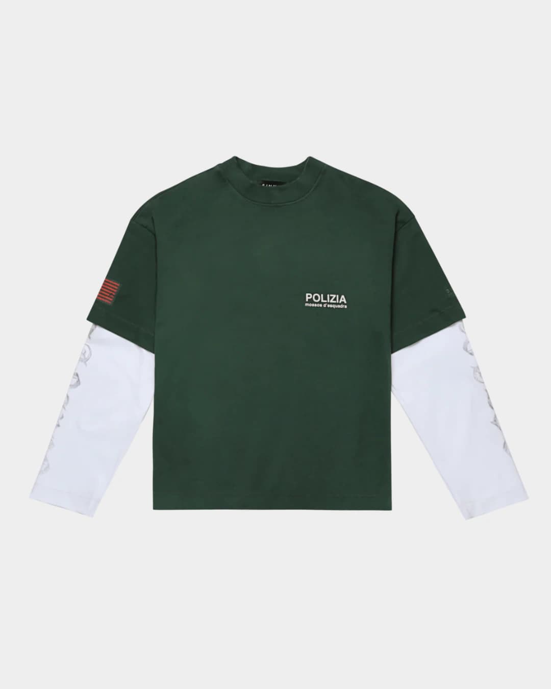 POLIZIA GREEN DOUBLE SLEEVE - imagen 1